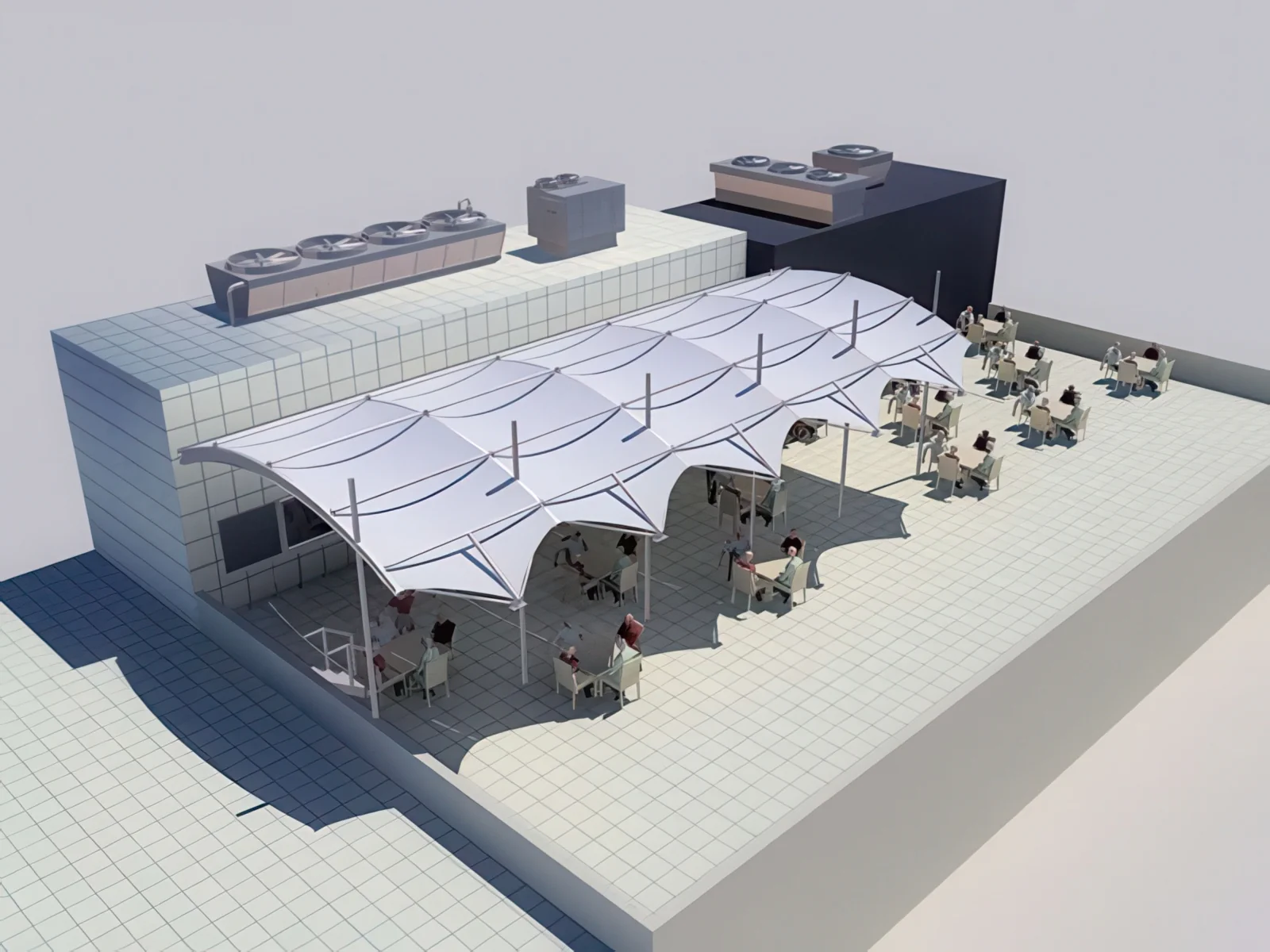 Навесы для крыш и балконов проект 106