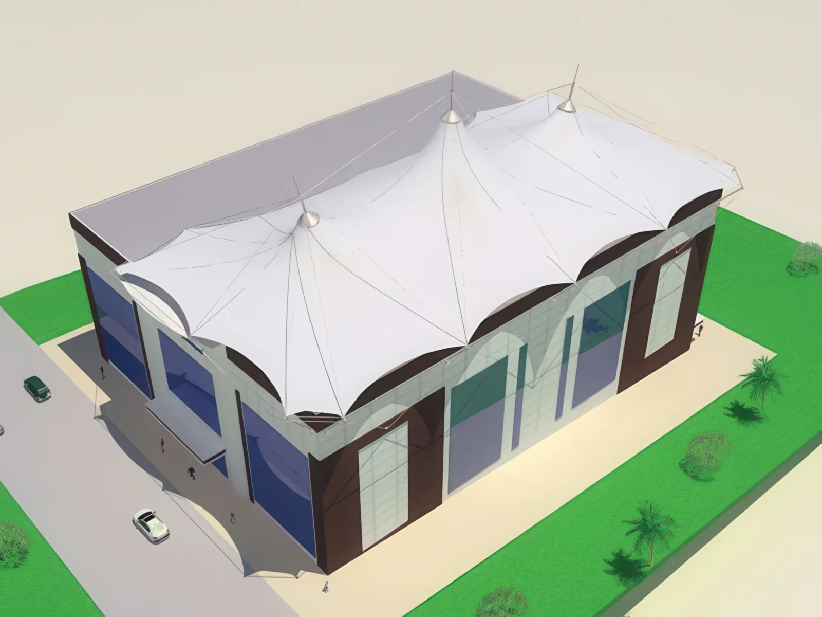 Навесы для крыш и балконов проект 107