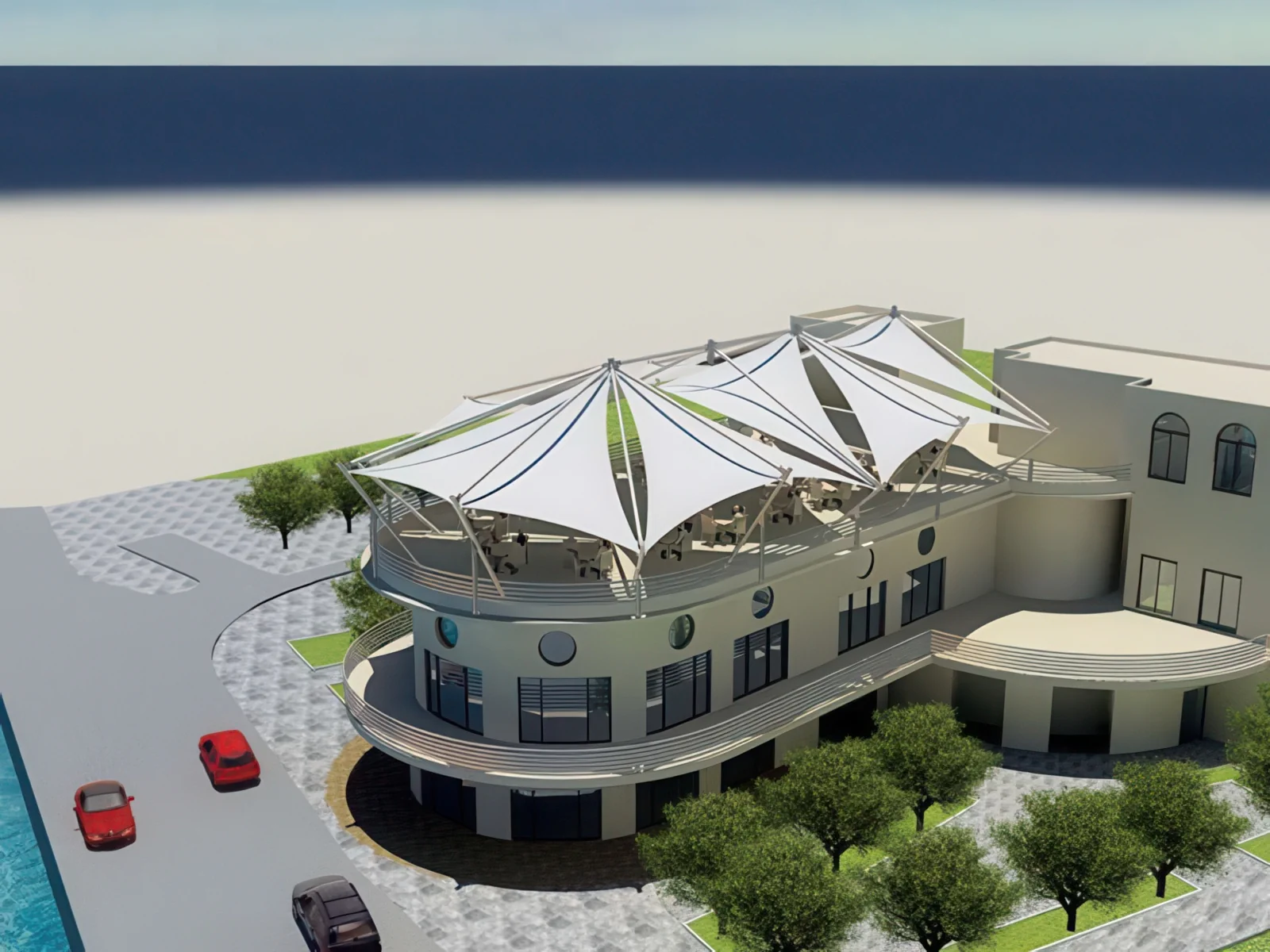 Навесы для крыш и балконов проект 117