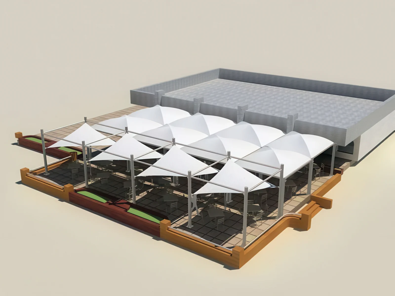 Навесы для крыш и балконов проект 120