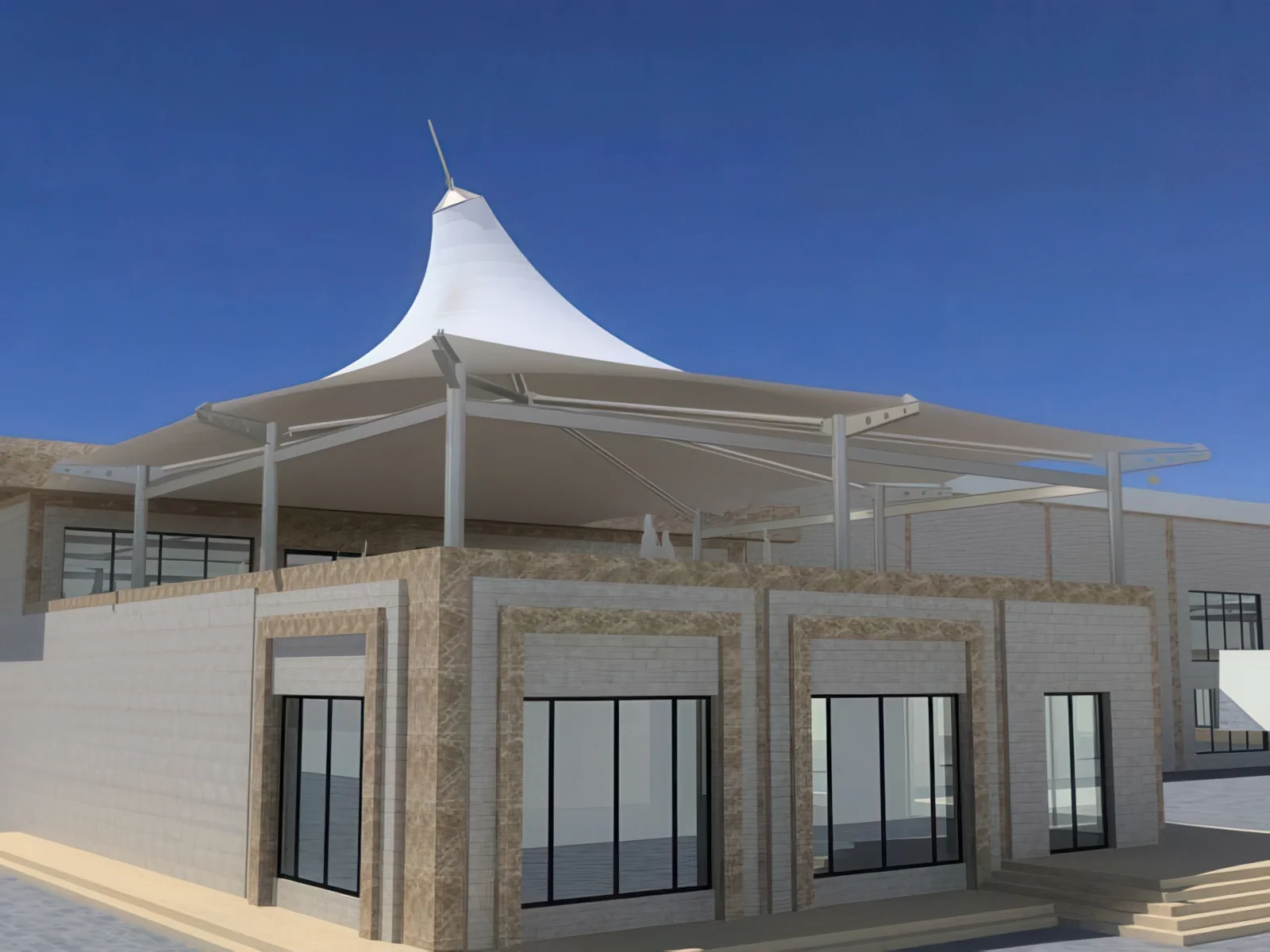 Навесы для крыш и балконов проект 132