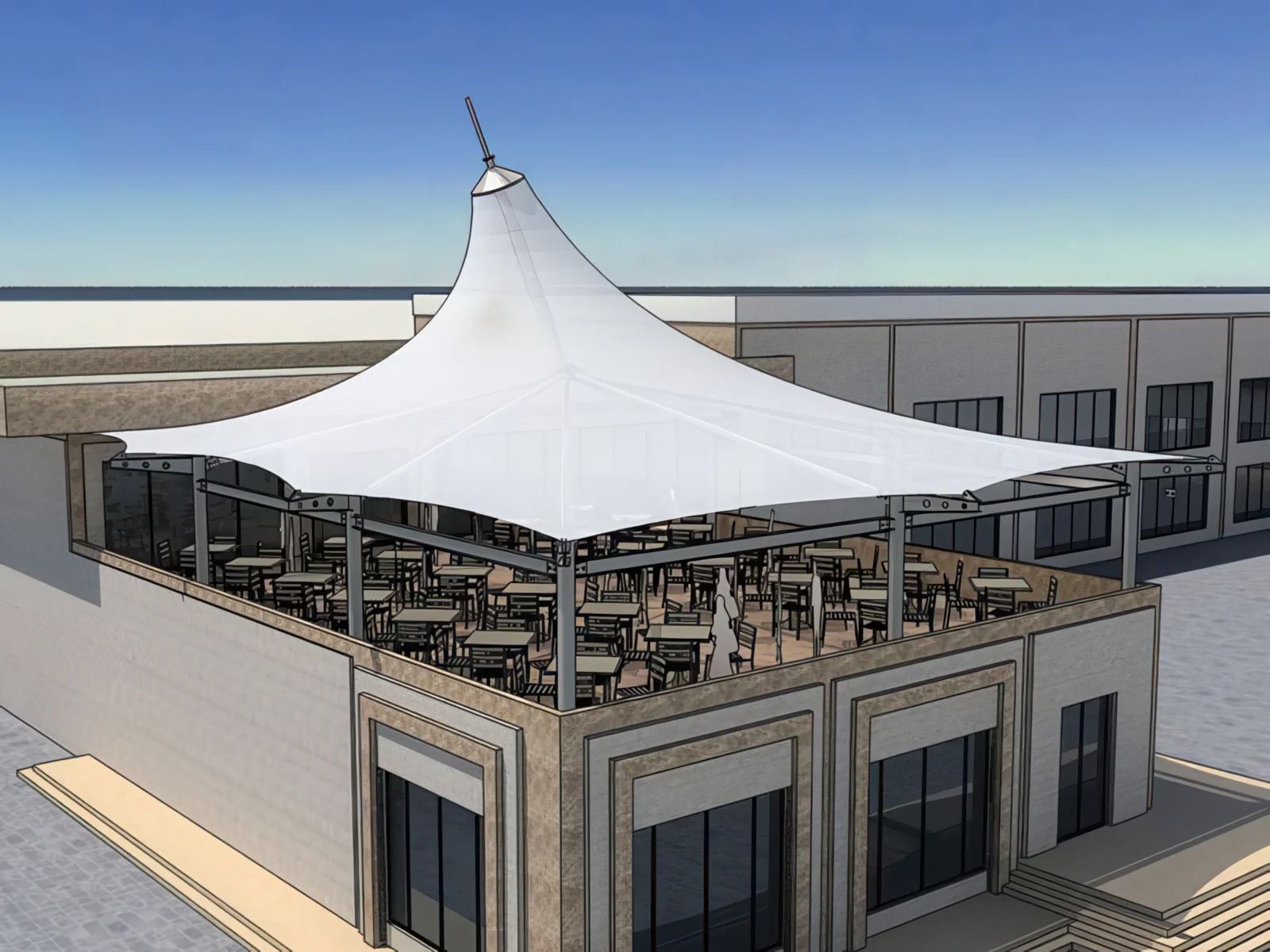 Навесы для крыш и балконов проект 133