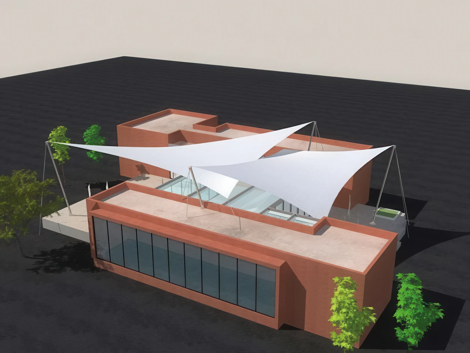 Навесы для крыш и балконов проект 142