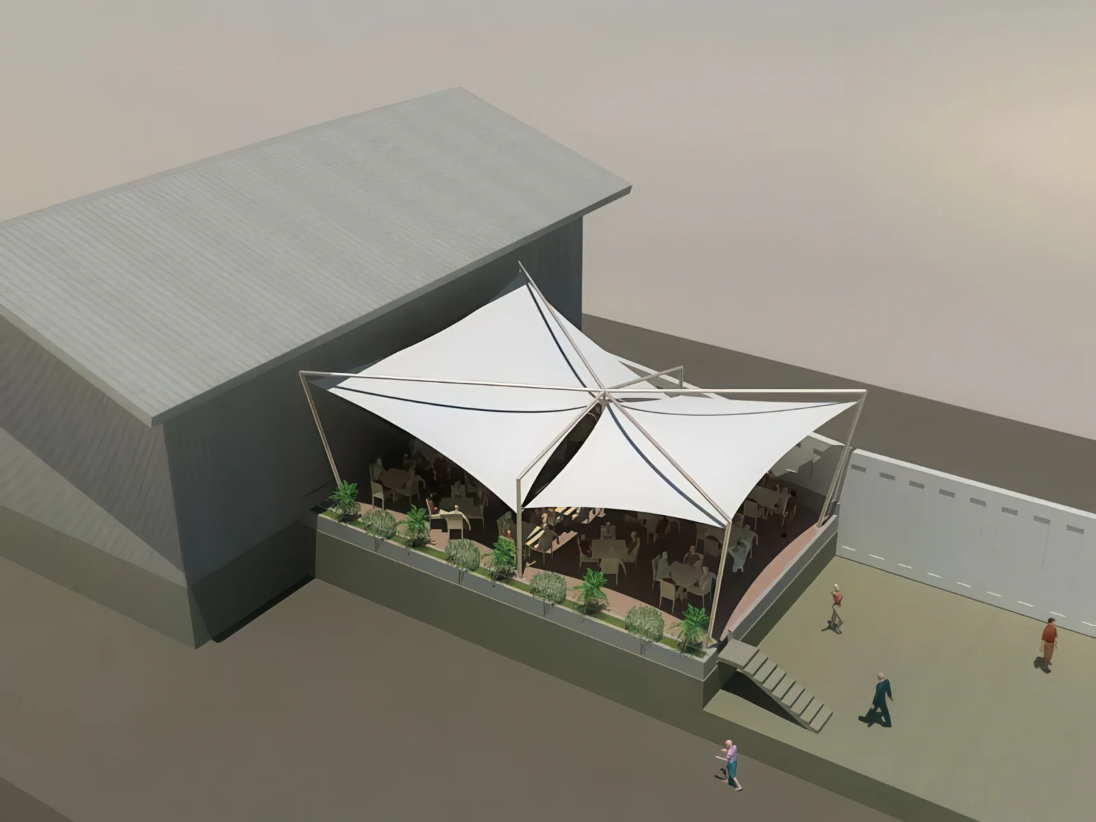 Навесы для крыш и балконов проект 151