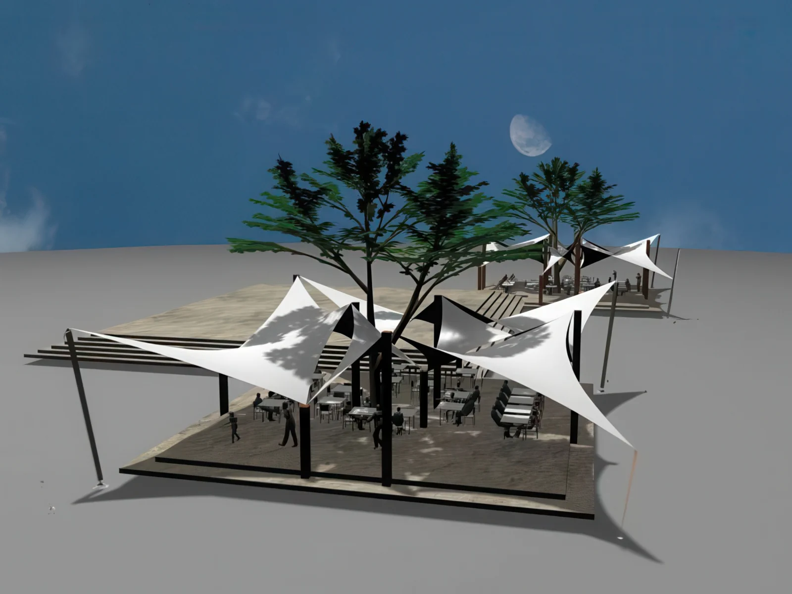 Теневые навесы проект 4