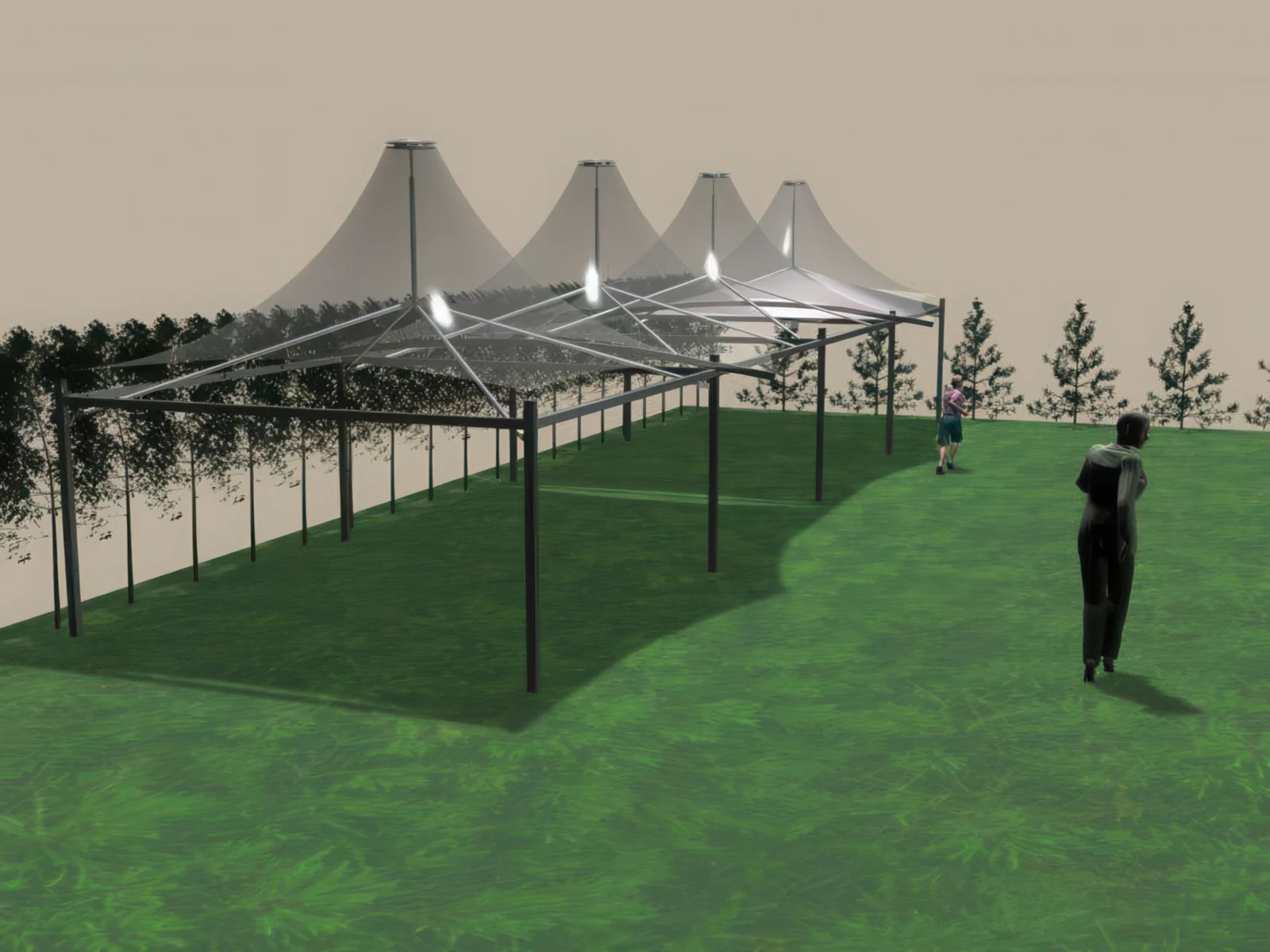 Теневые навесы проект 6