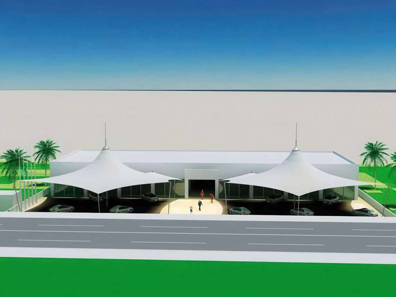 Теневые навесы проект 9