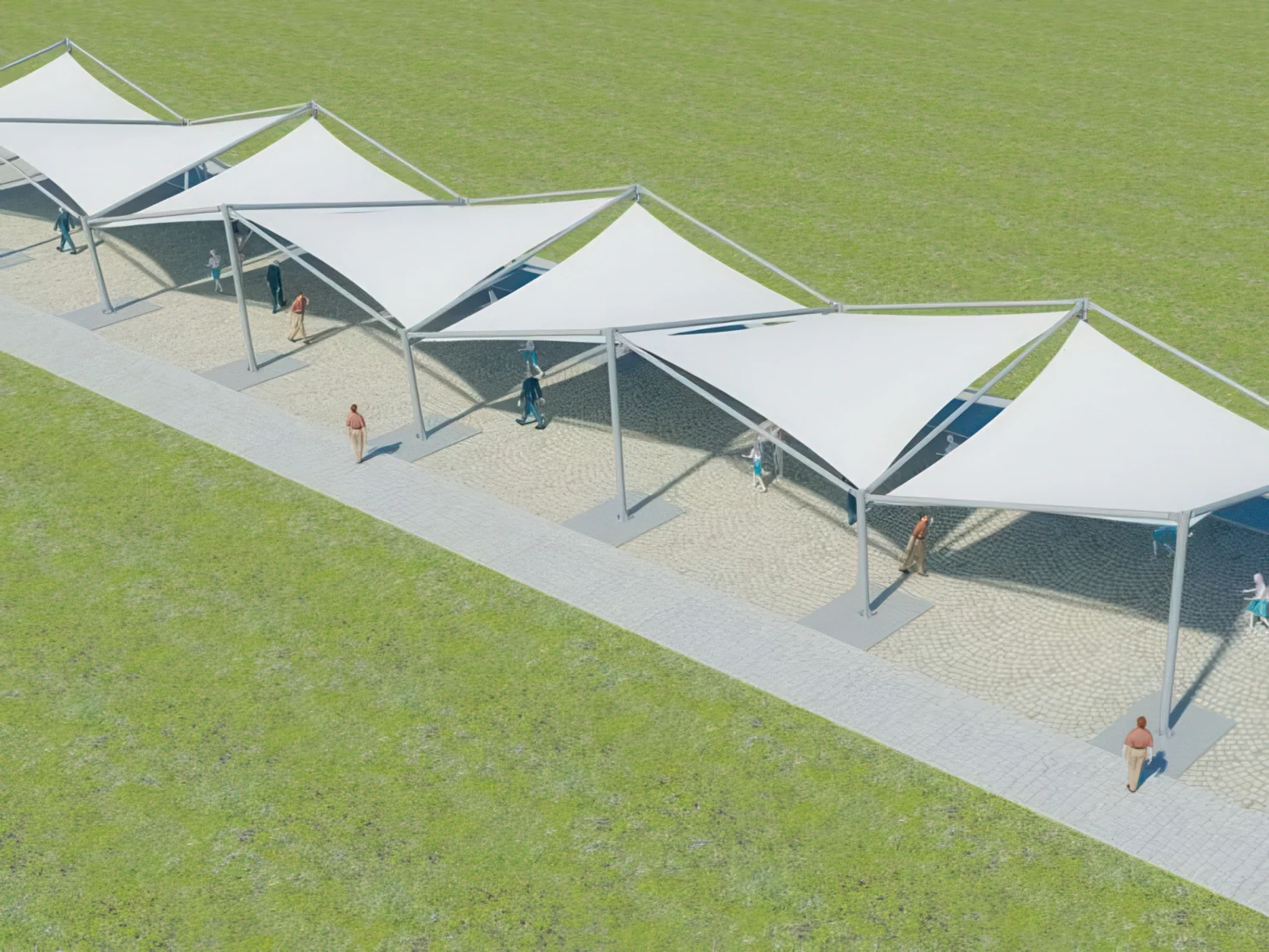 Теневые навесы проект 16