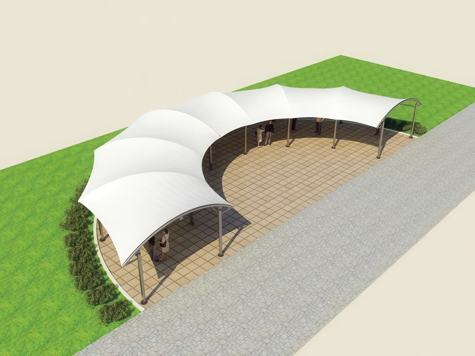 Теневые навесы проект 17