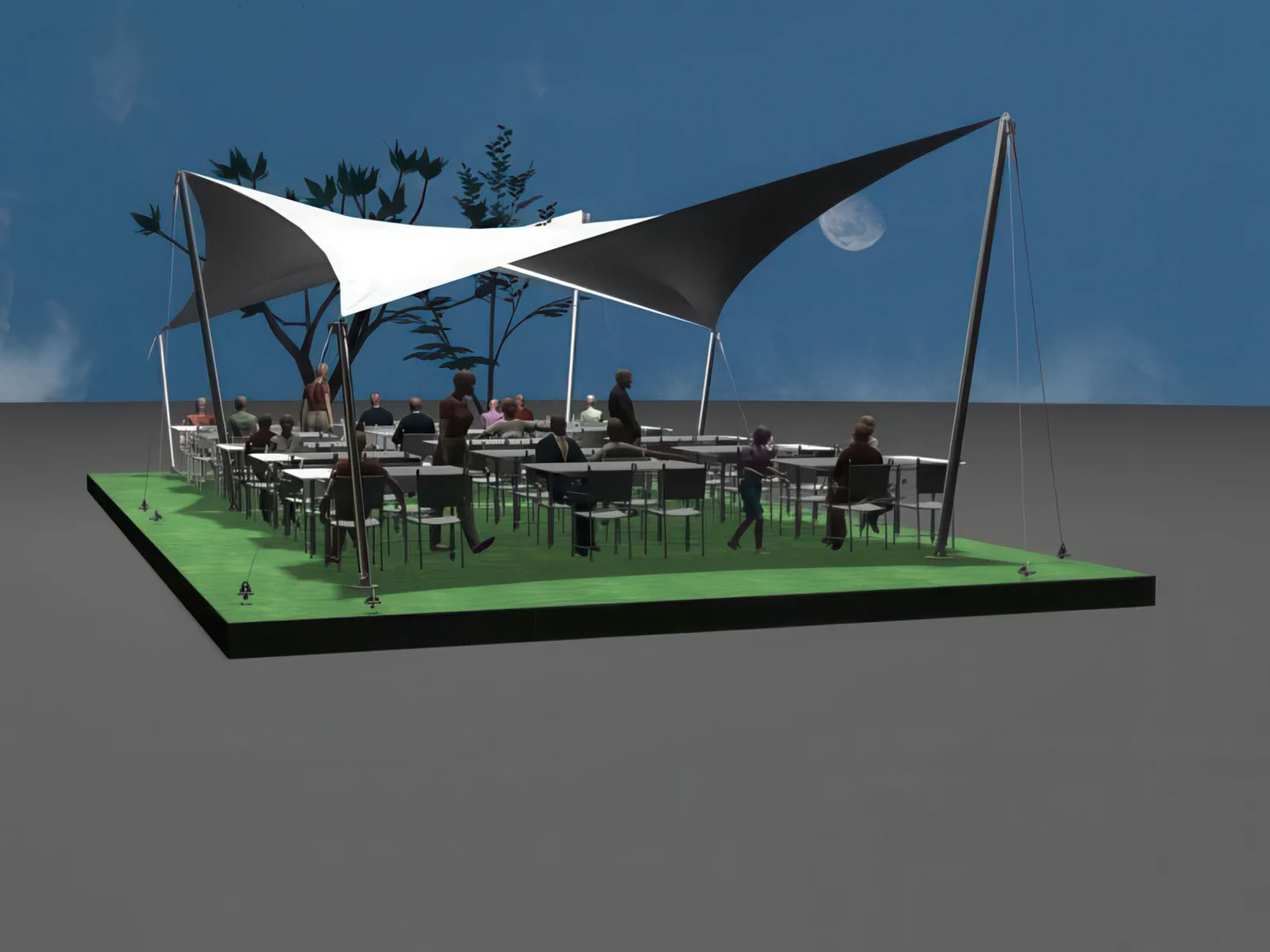 Теневые навесы проект 20