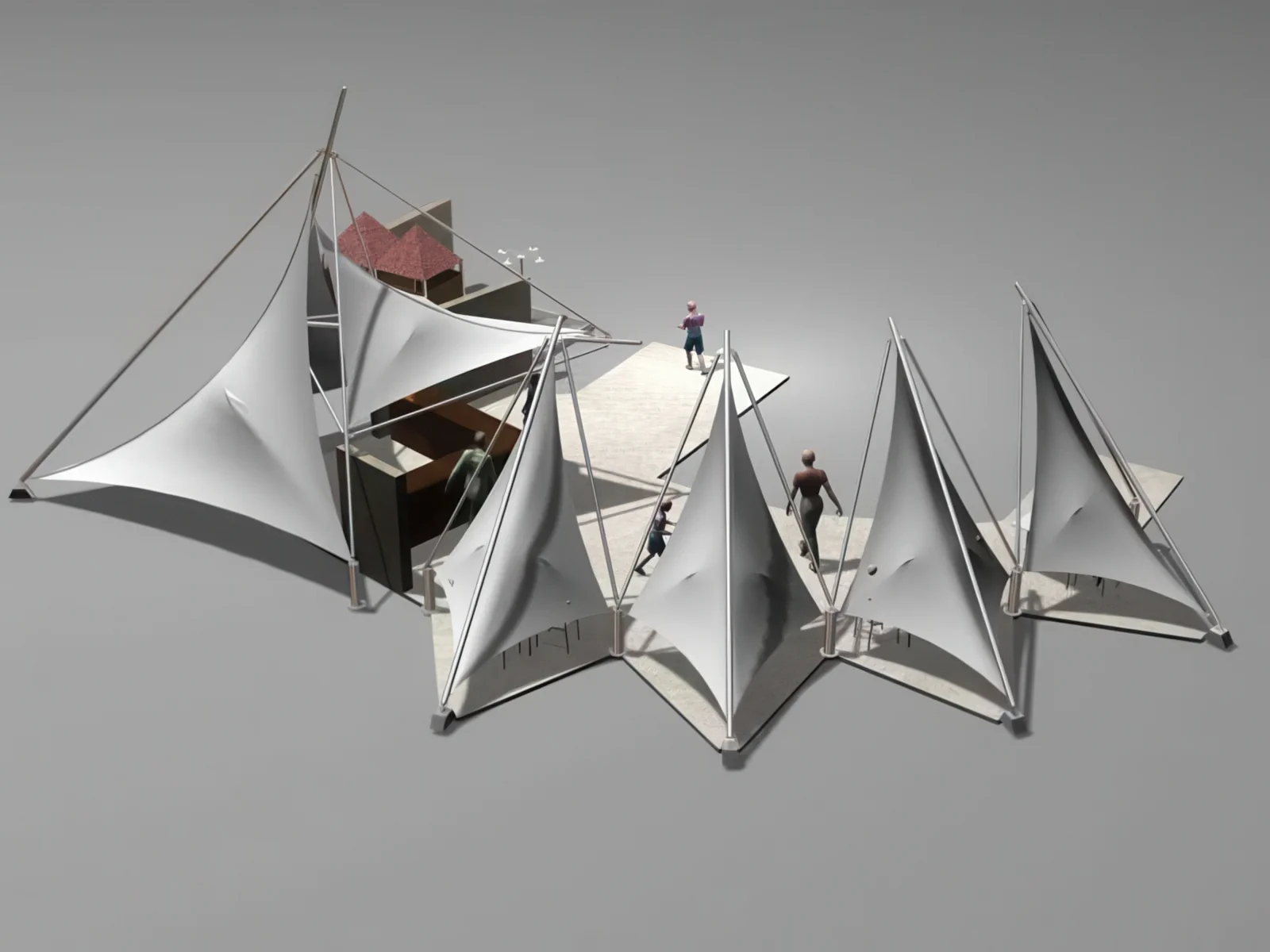 Теневые навесы проект 31