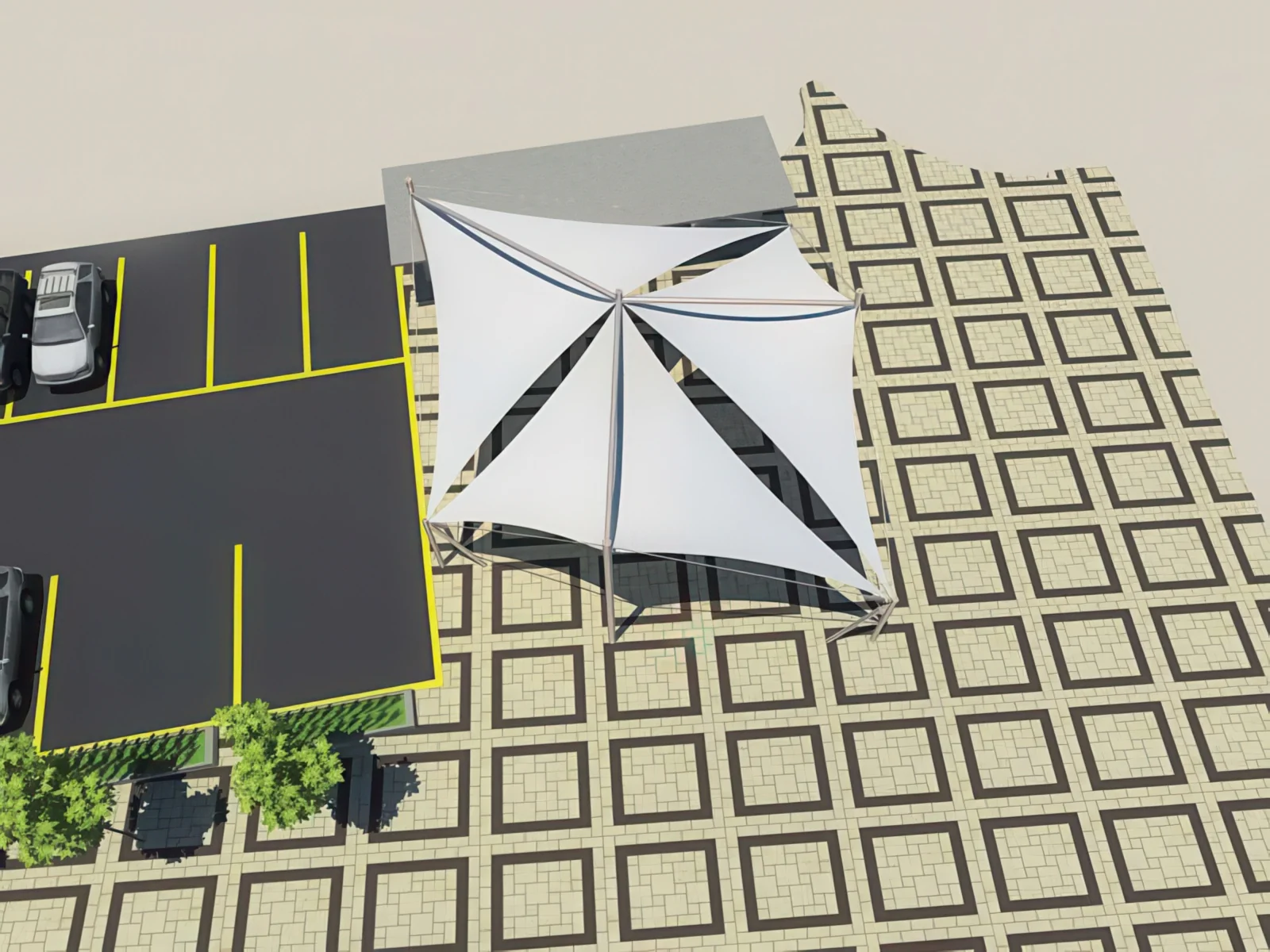 Теневые навесы проект 35