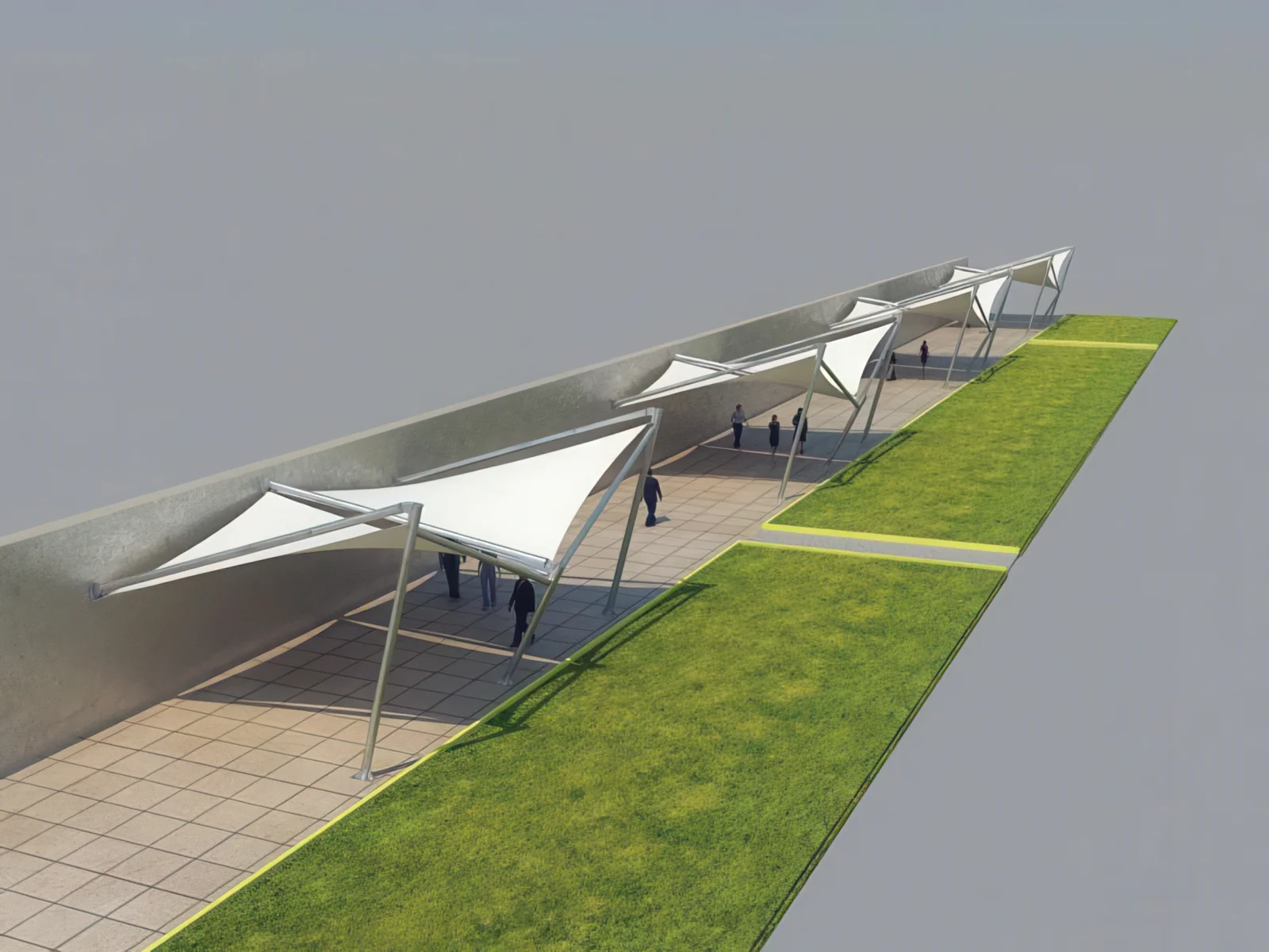 Теневые навесы проект 40