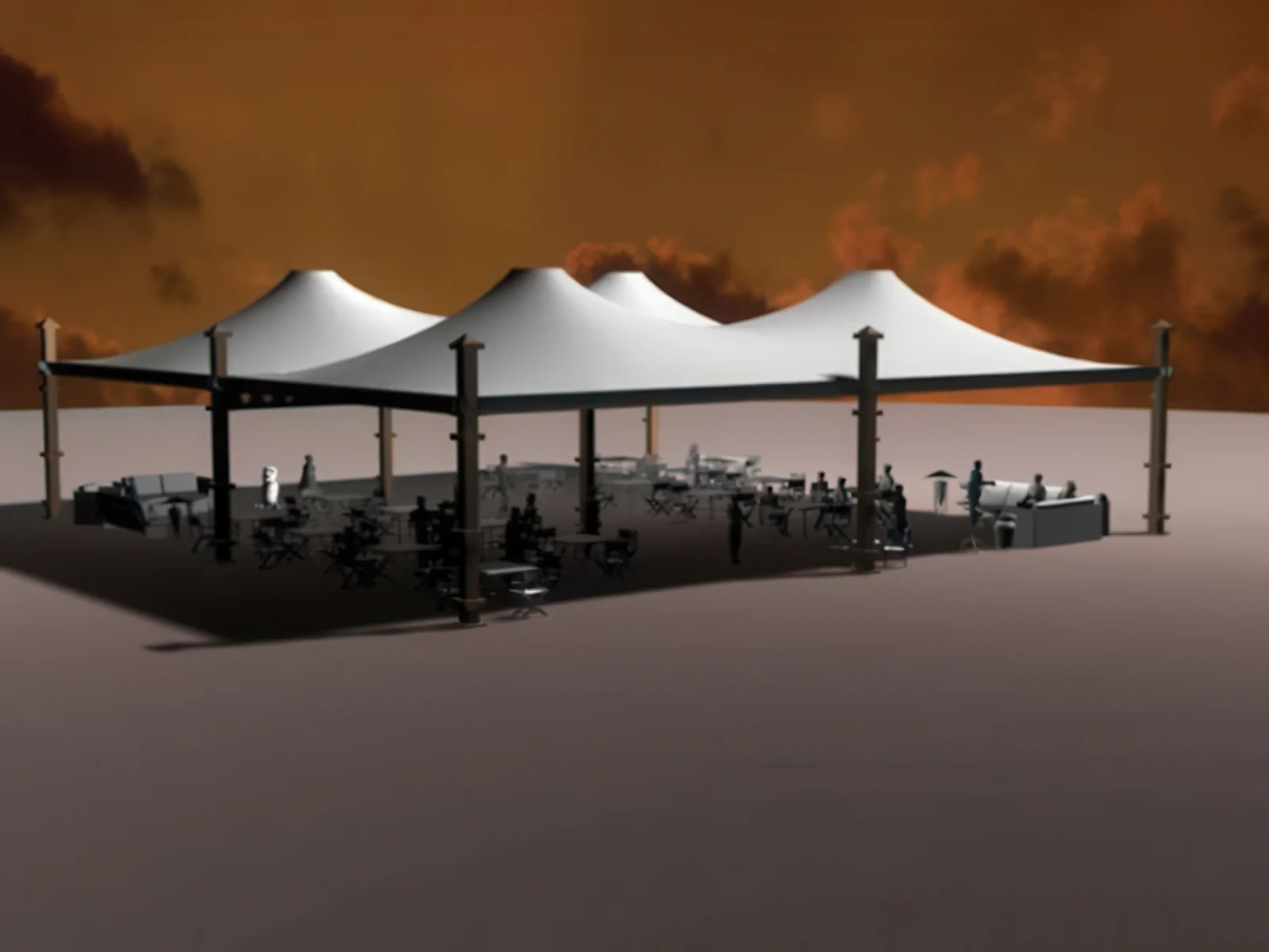 Теневые навесы проект 42