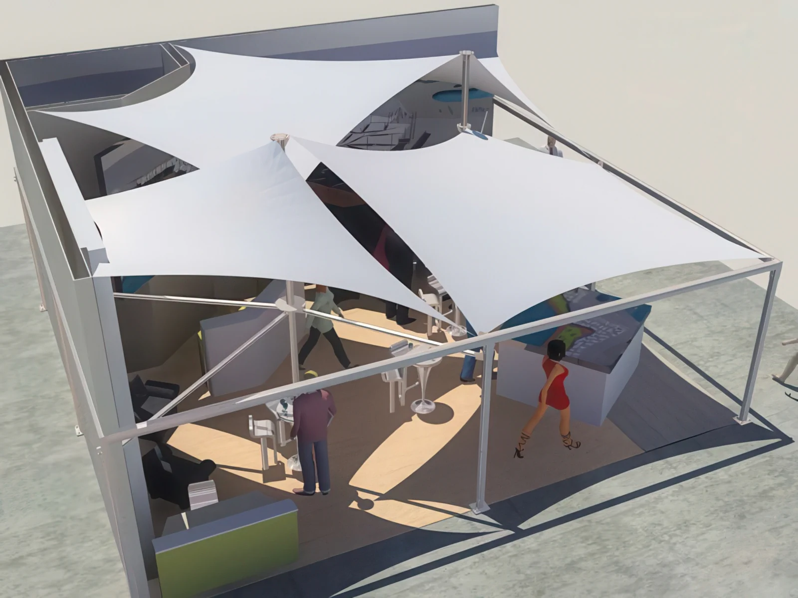 Теневые навесы проект 52