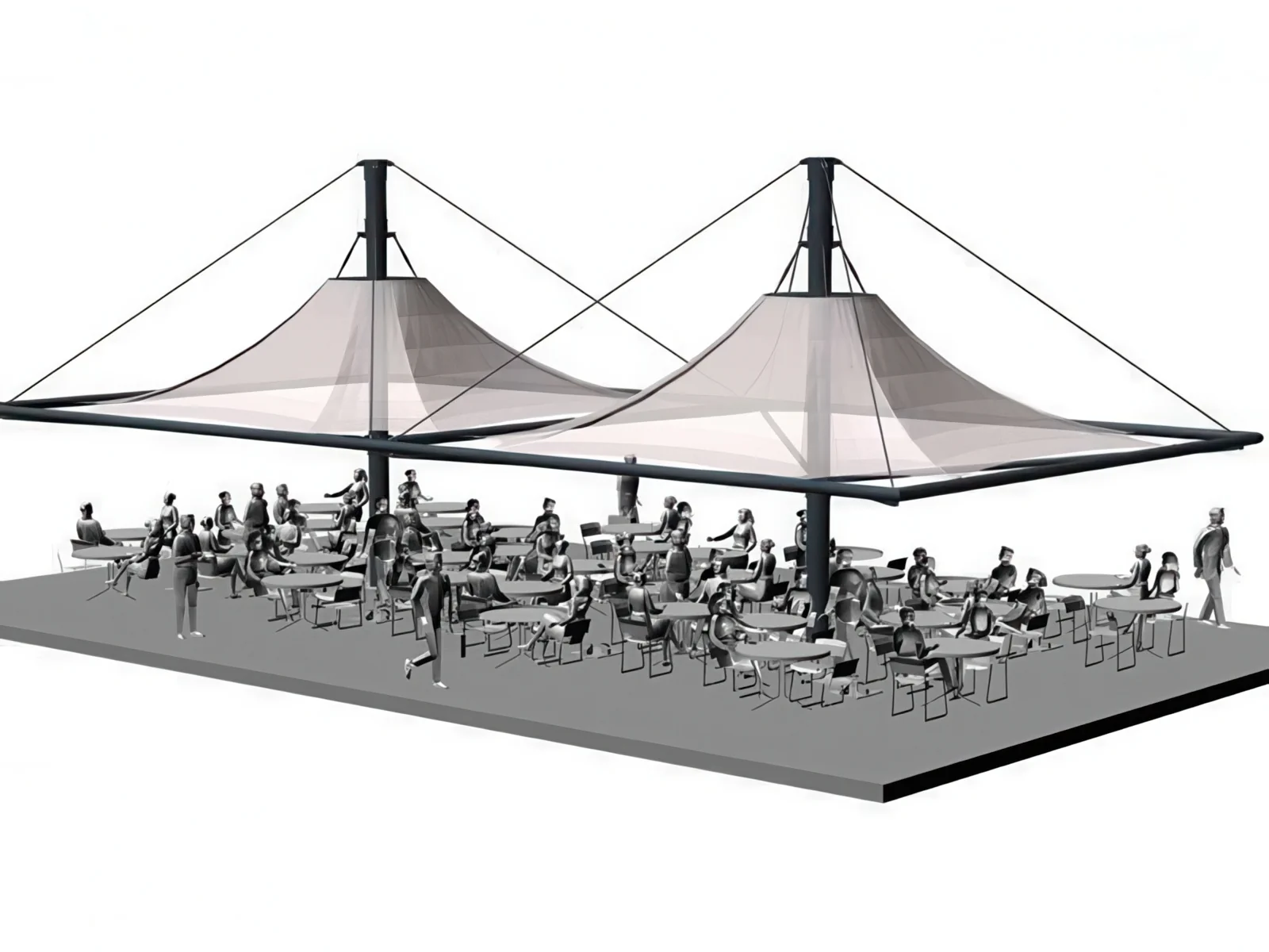 Теневые навесы проект 53