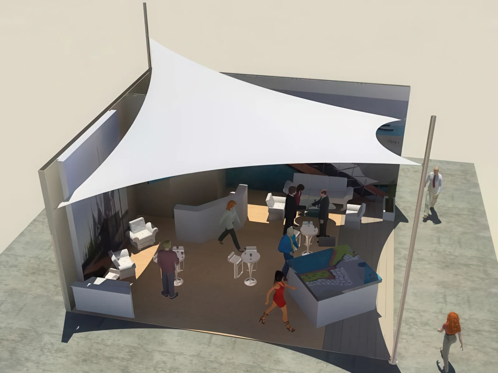 Теневые навесы проект 54