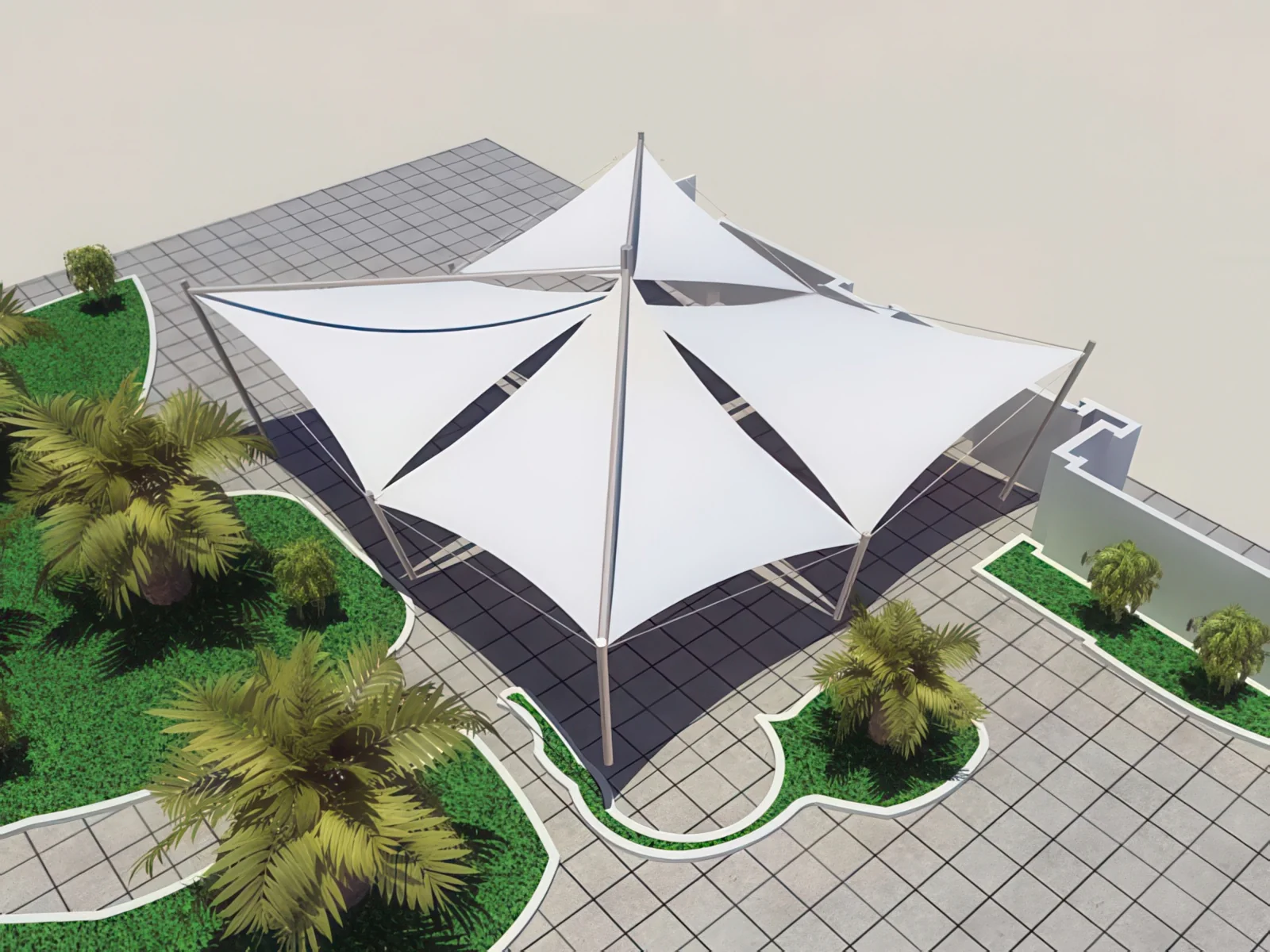 Теневые навесы проект 60