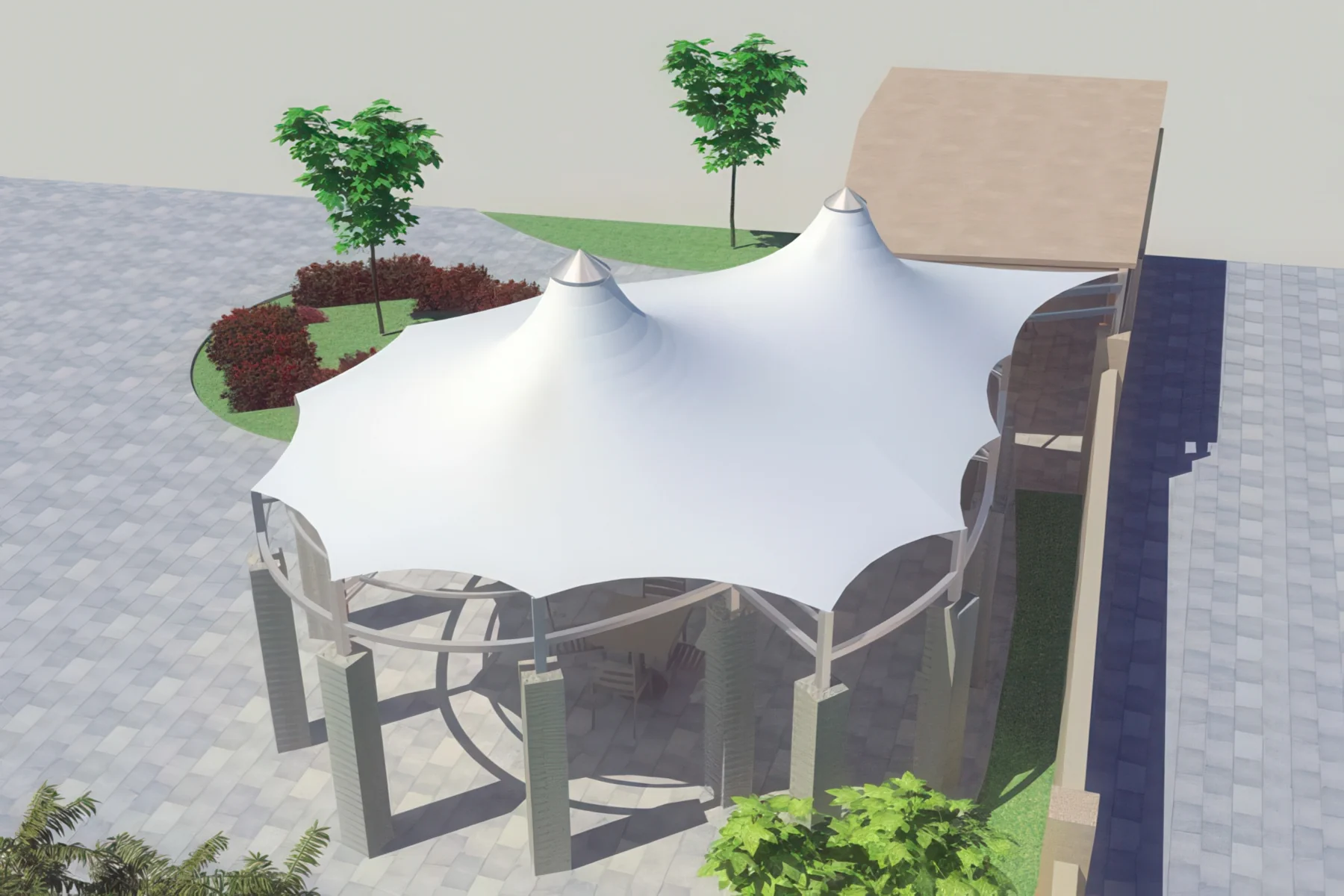 Теневые навесы проект 61