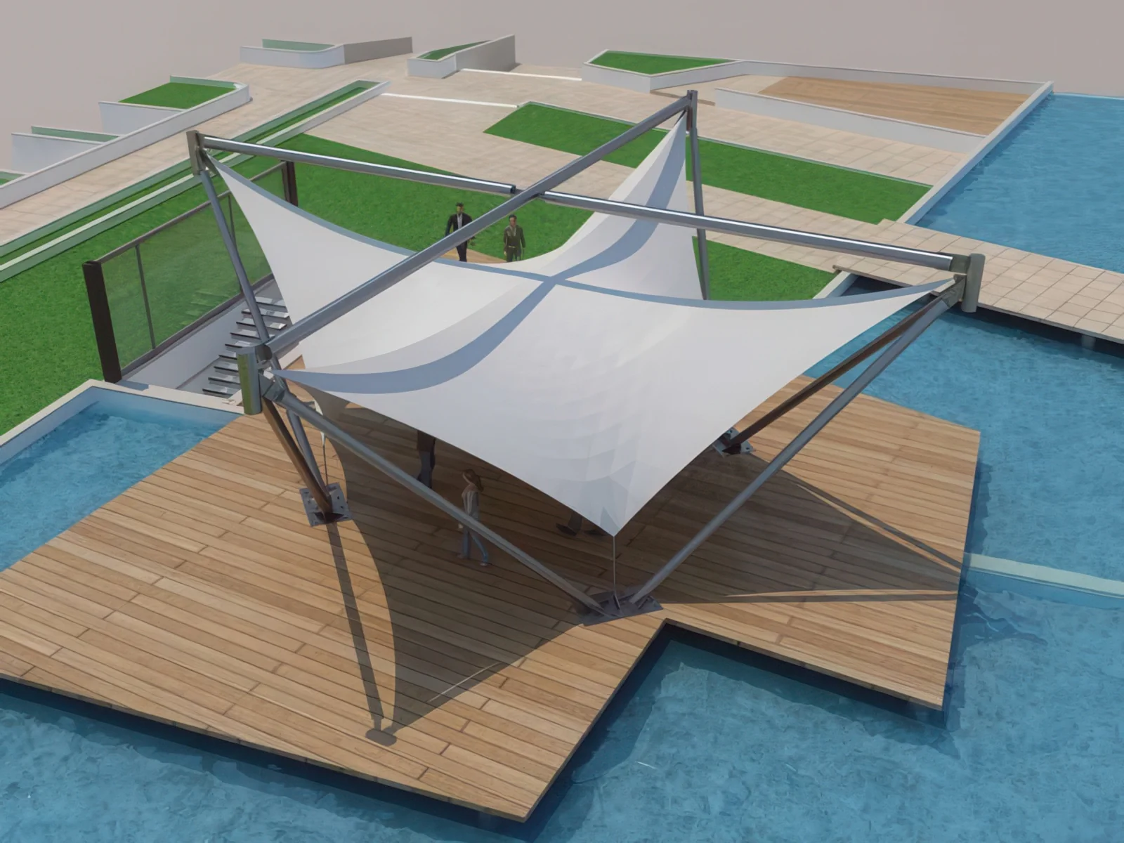 Теневые навесы проект 63