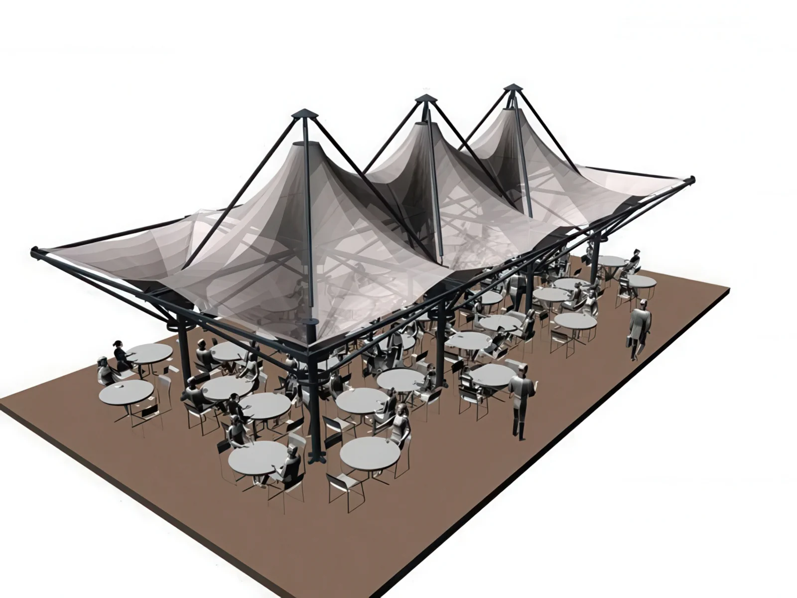 Теневые навесы проект 64