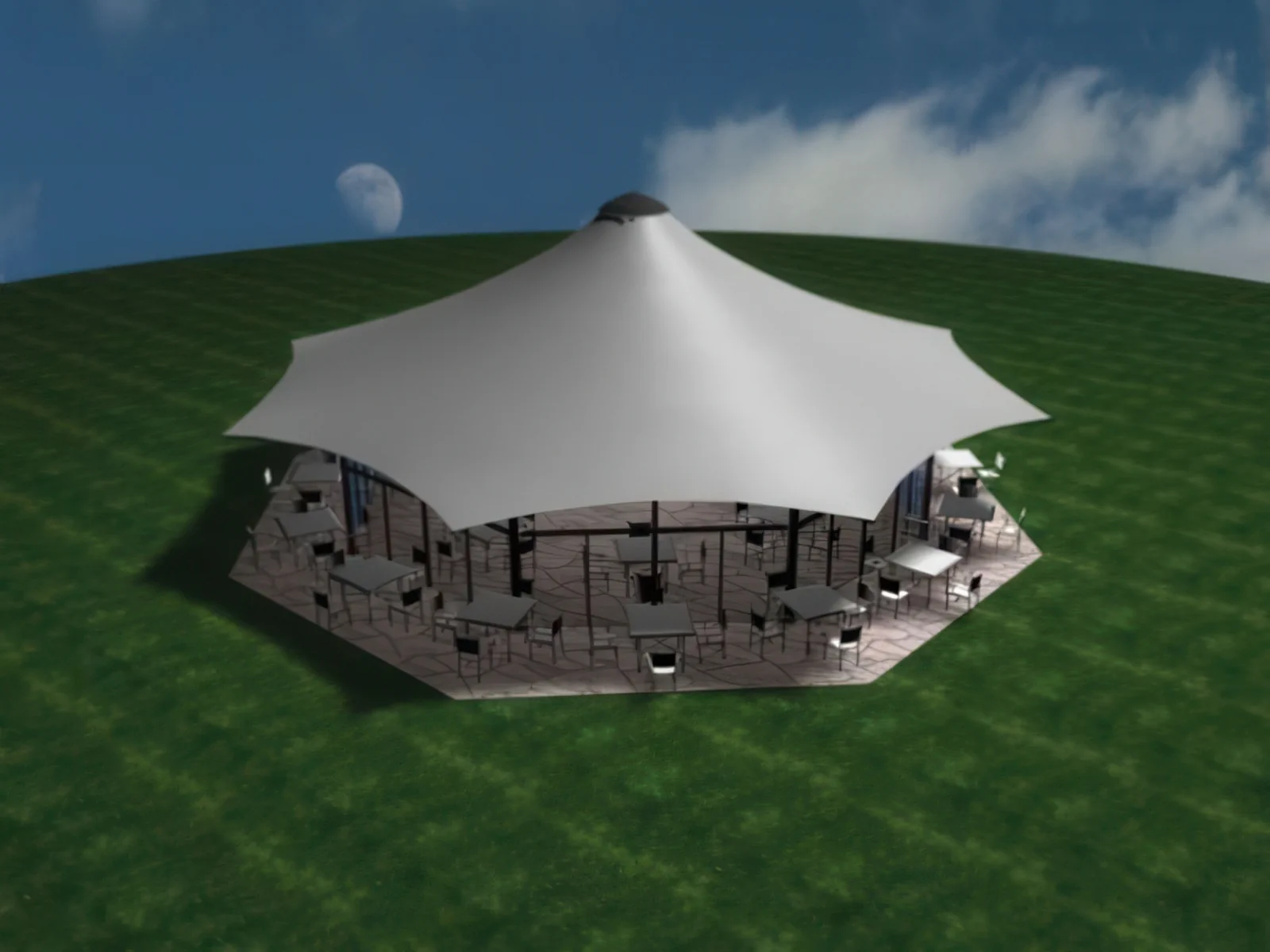 Теневые навесы проект 76