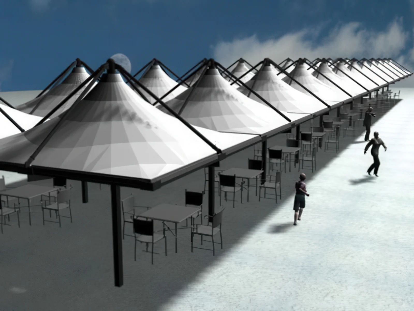 Теневые навесы проект 80