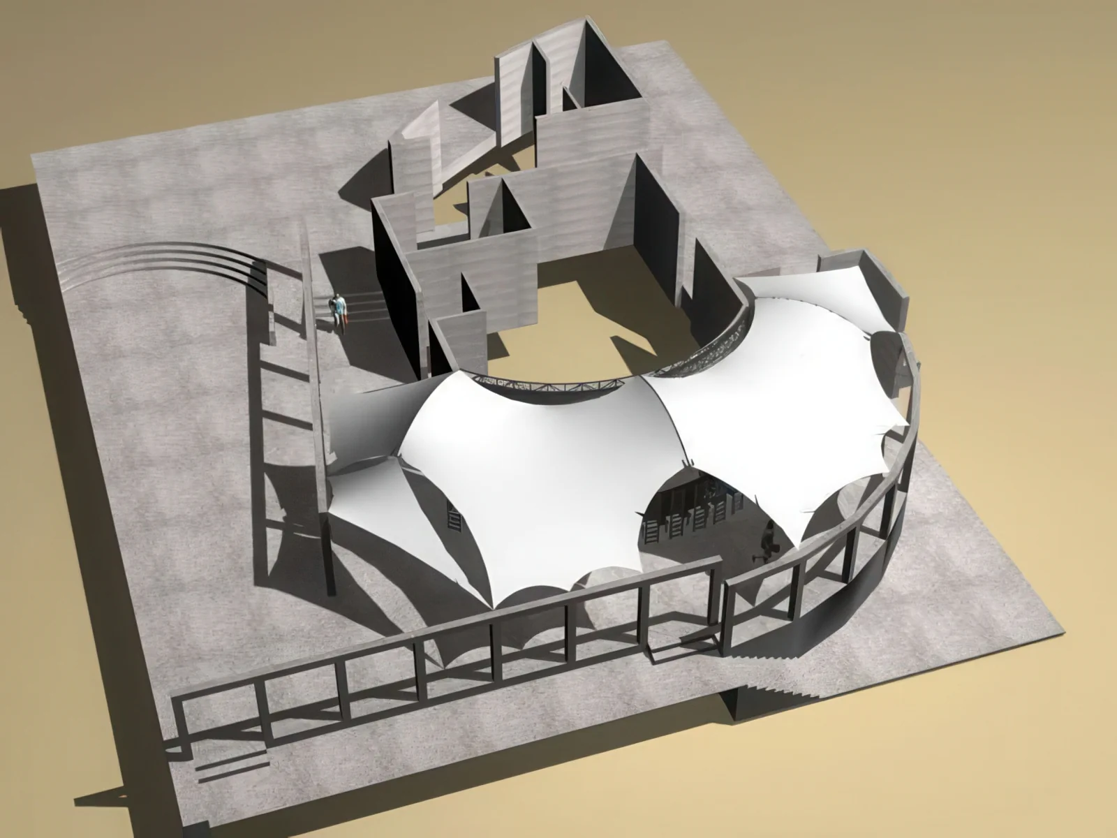 Теневые навесы проект 83