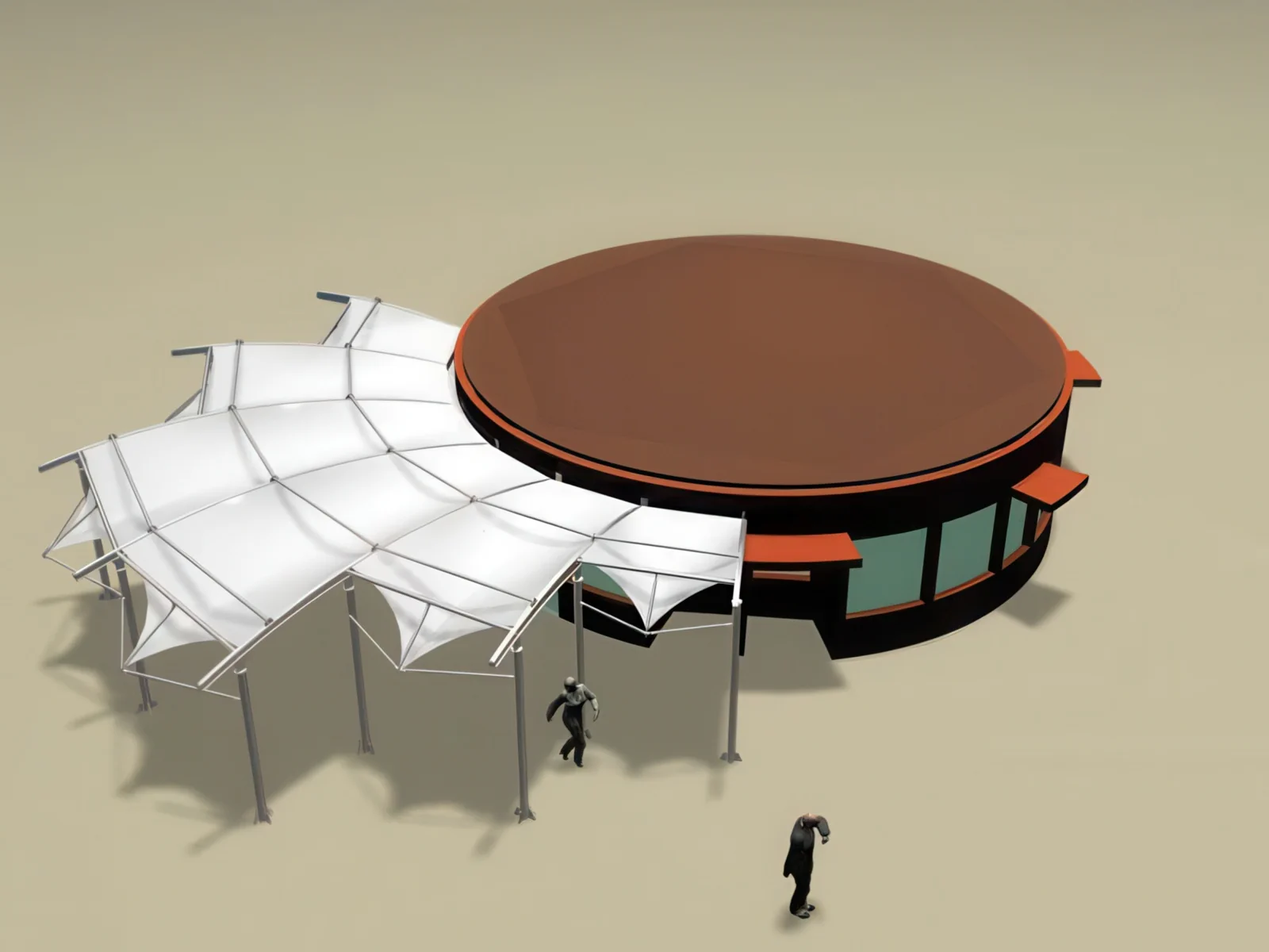 Теневые навесы проект 86