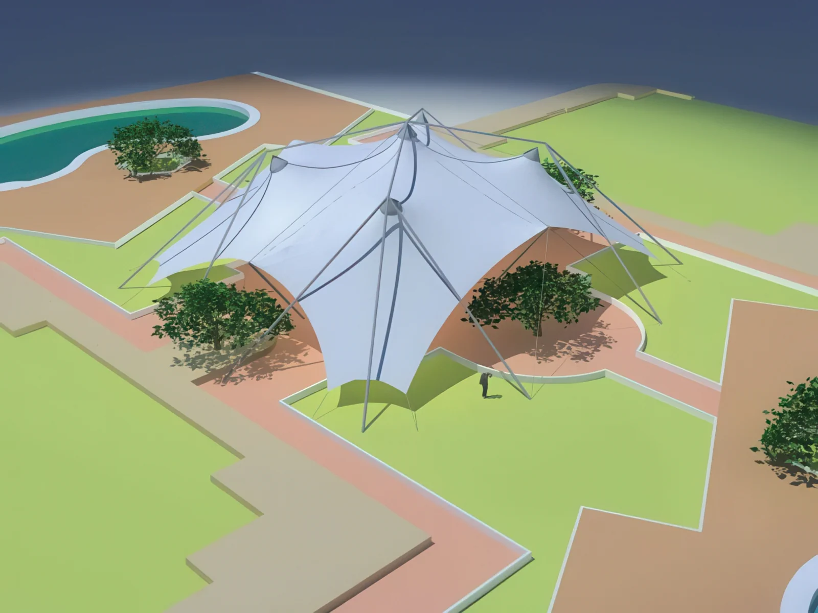 Теневые навесы проект 93