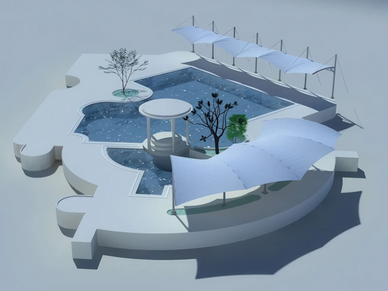 Теневые навесы проект 98