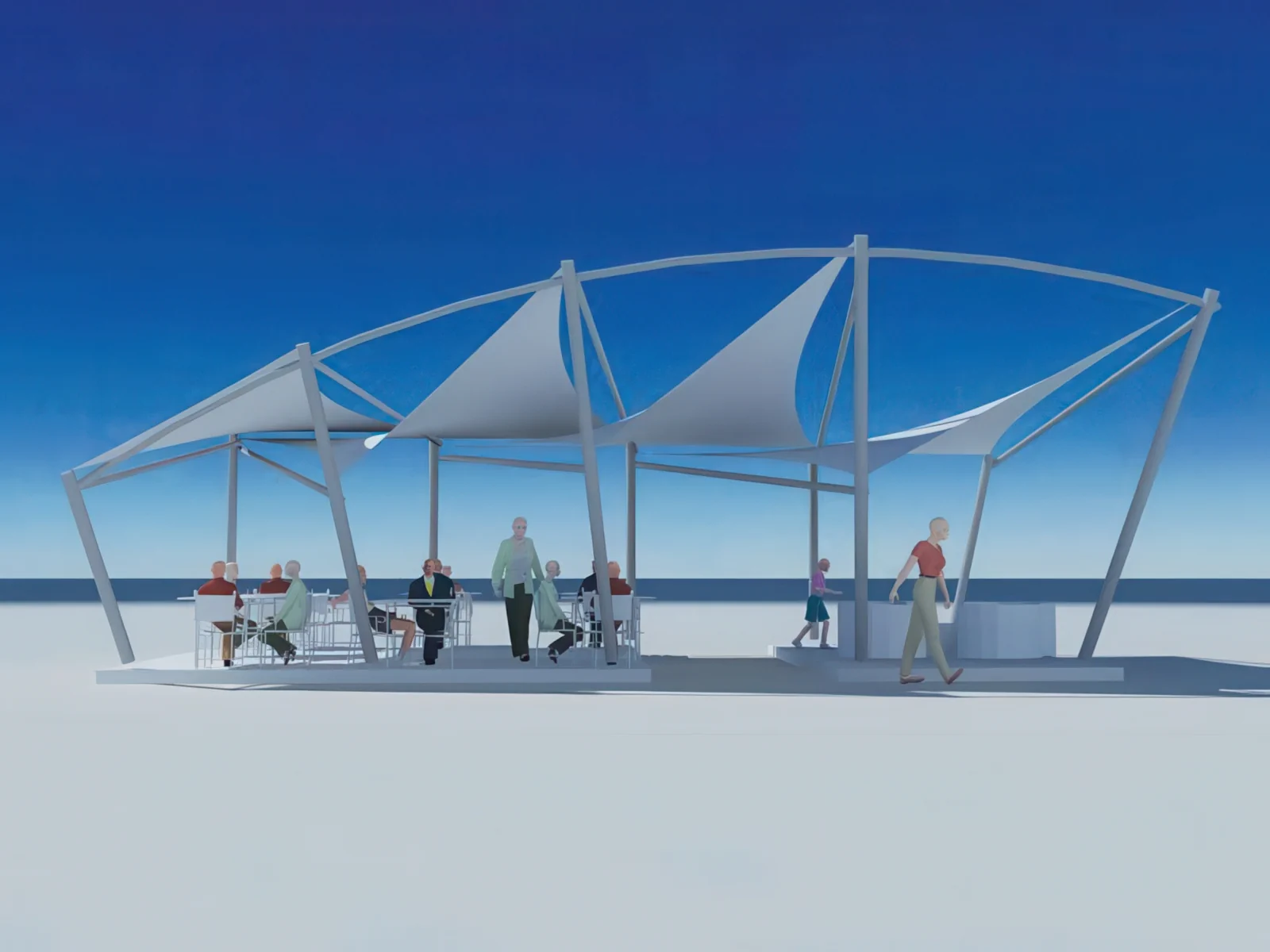 Теневые навесы проект 105