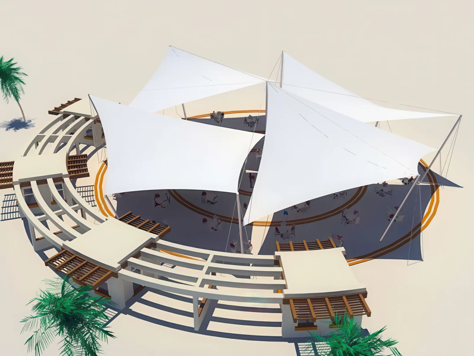 Теневые навесы проект 117