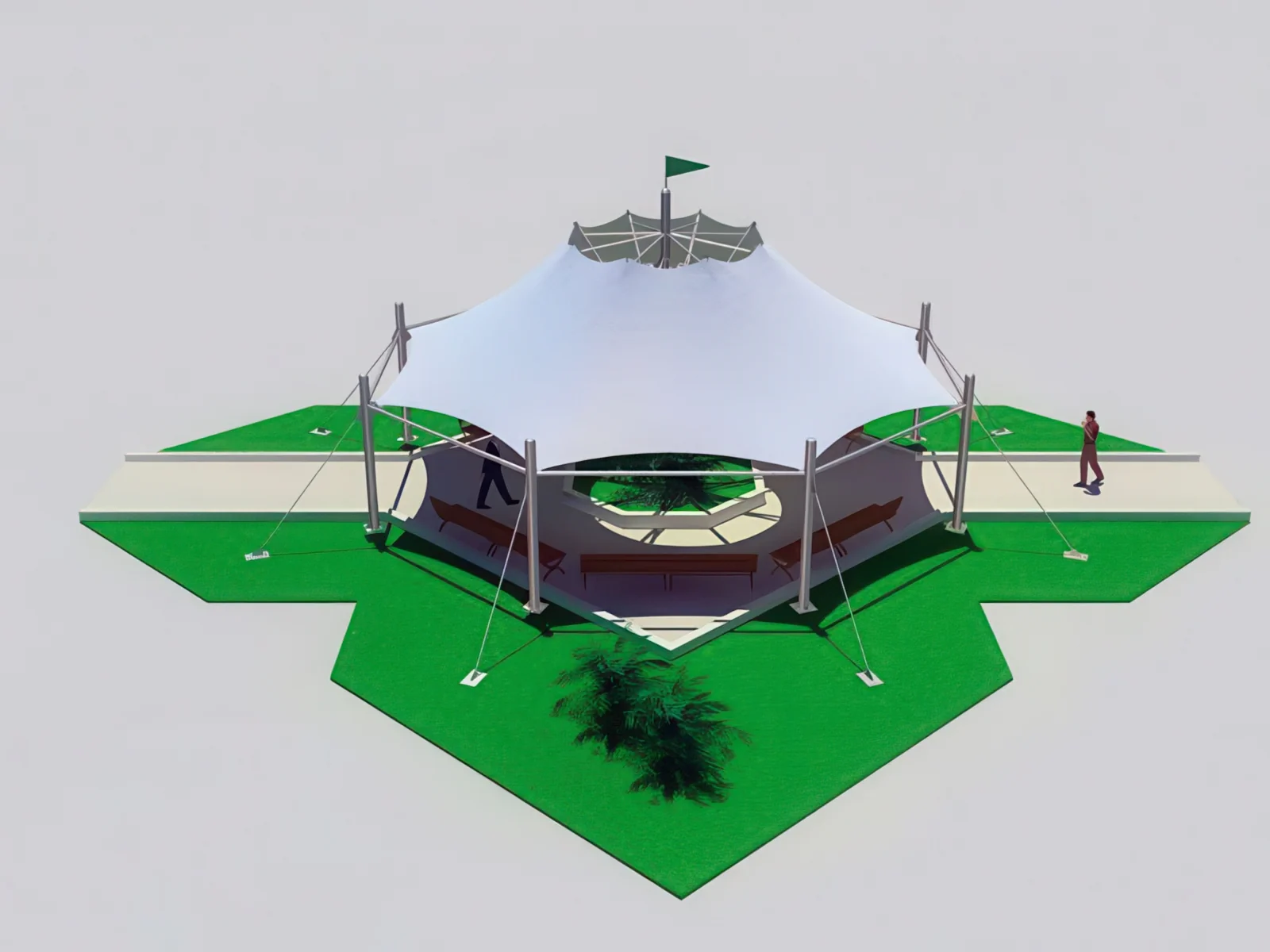 Теневые навесы проект 118