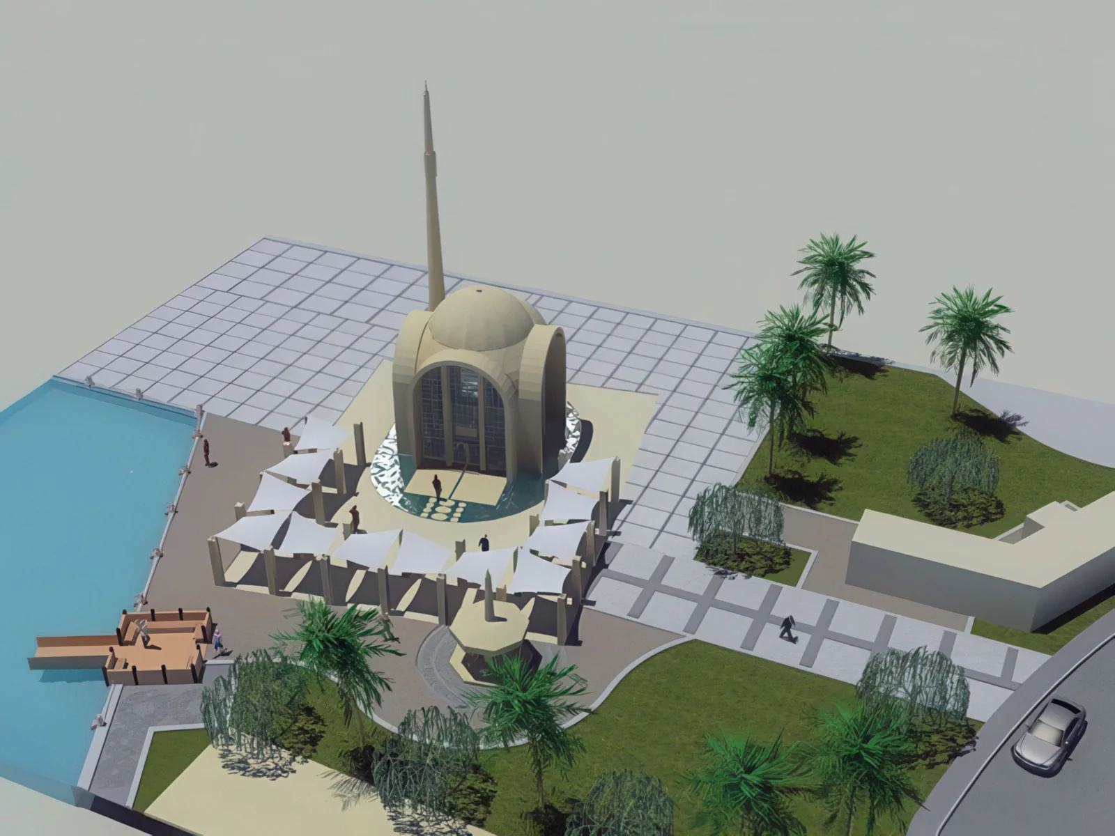 Теневые навесы проект 121