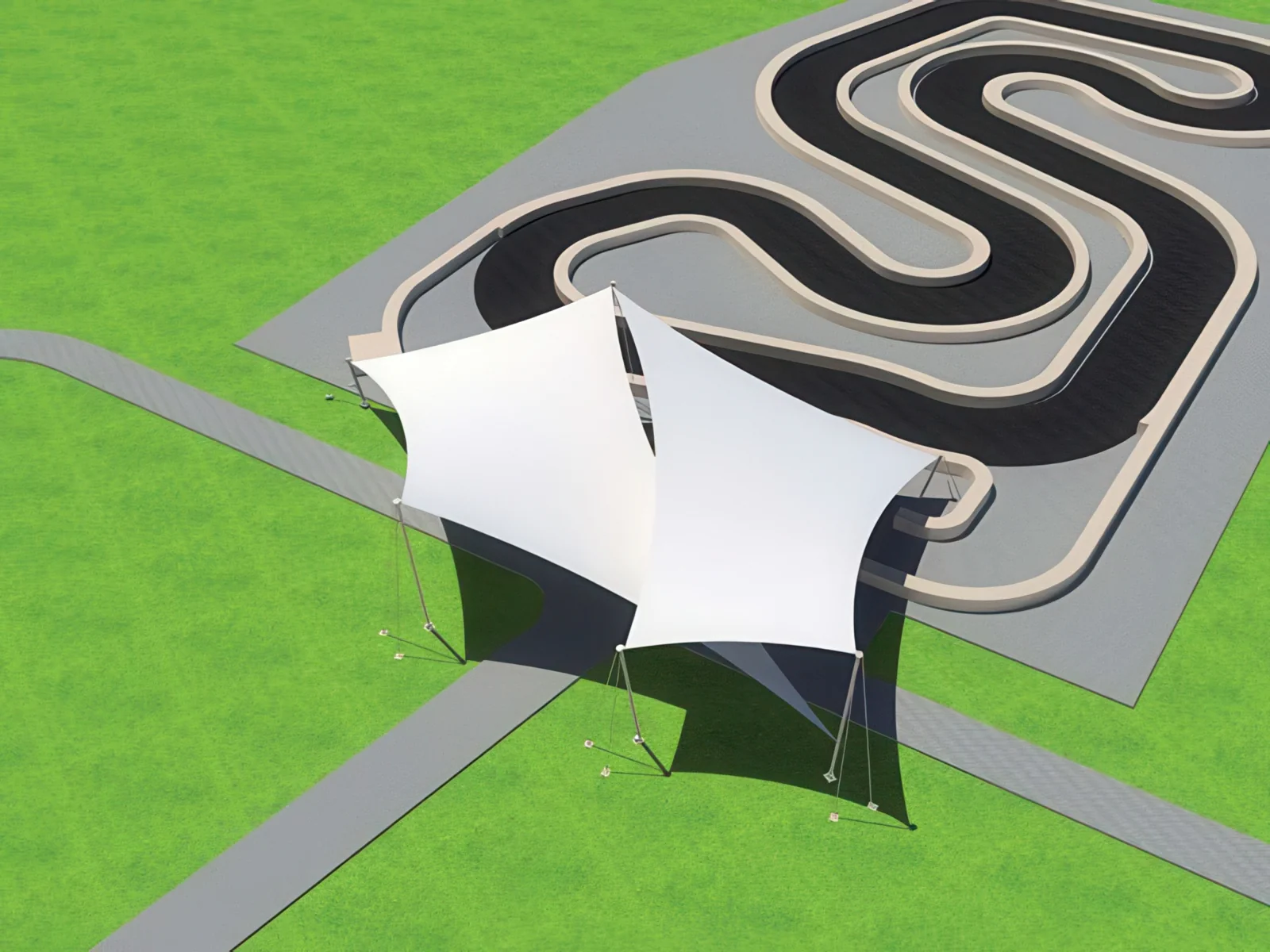 Теневые навесы проект 130