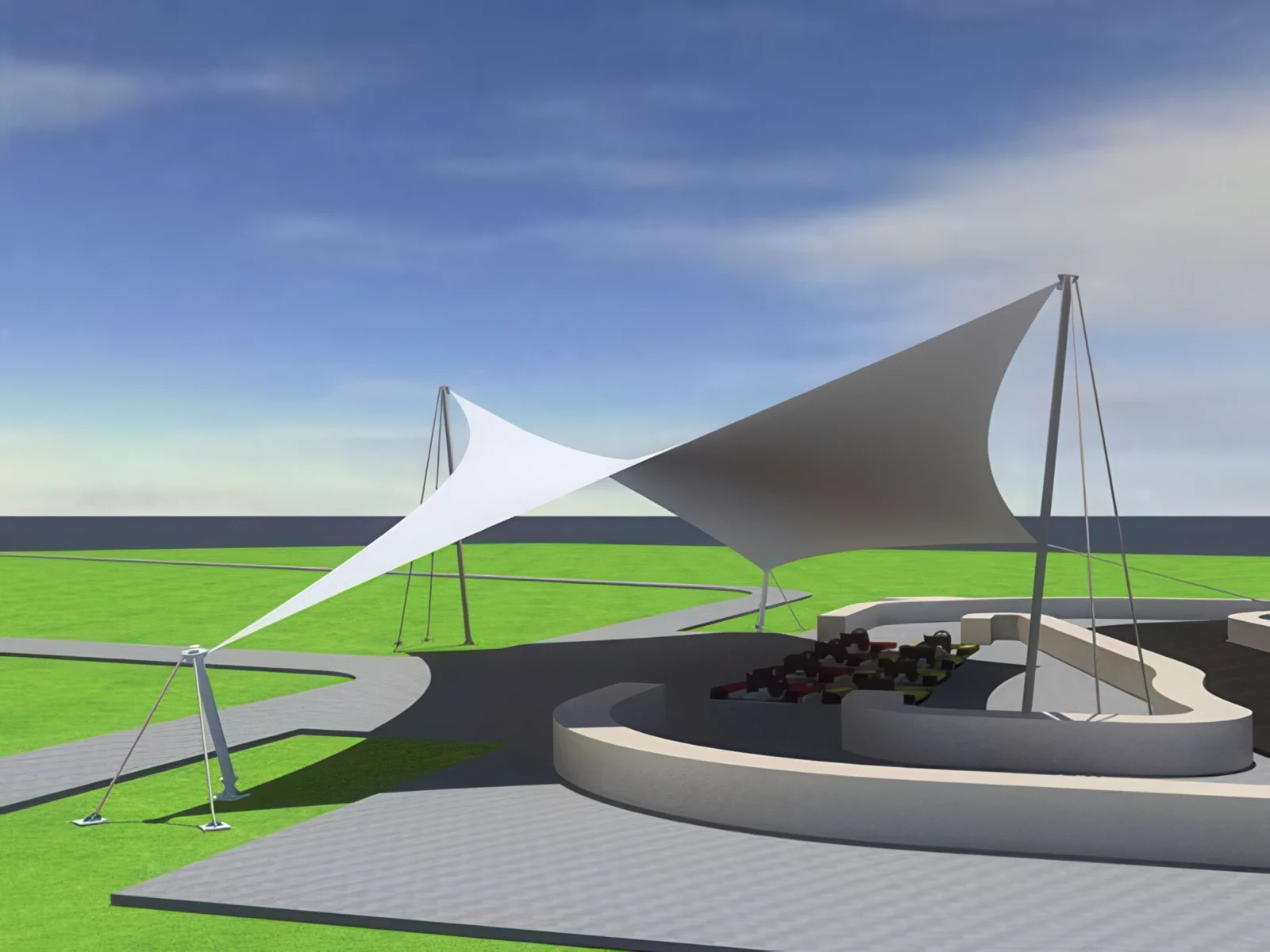 Теневые навесы проект 133