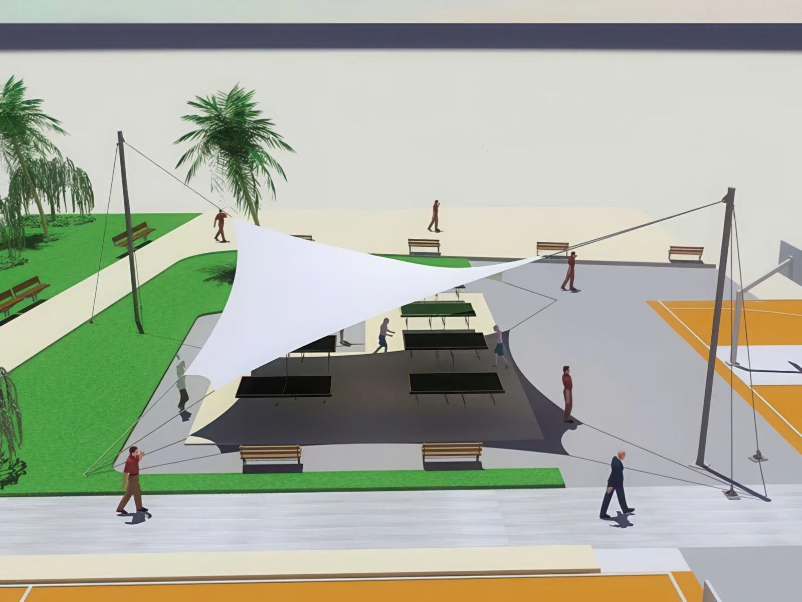 Теневые навесы проект 135