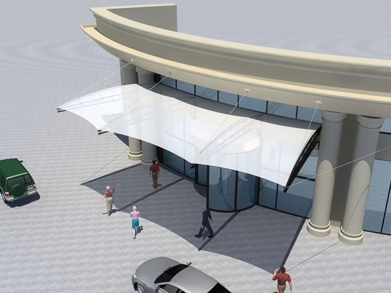 Теневые навесы проект 142