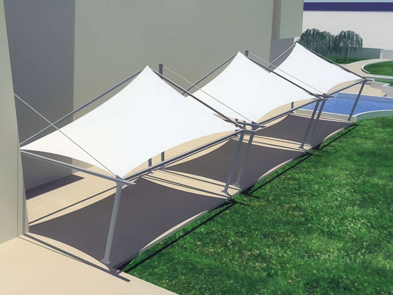 Теневые навесы проект 151