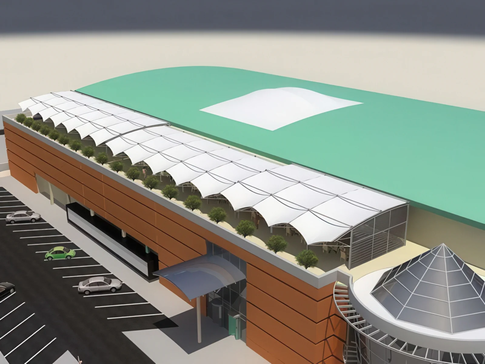 Теневые навесы проект 152