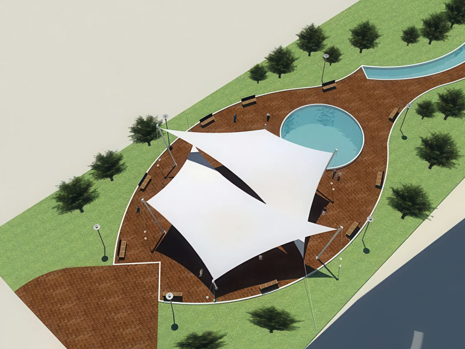 Теневые навесы проект 153