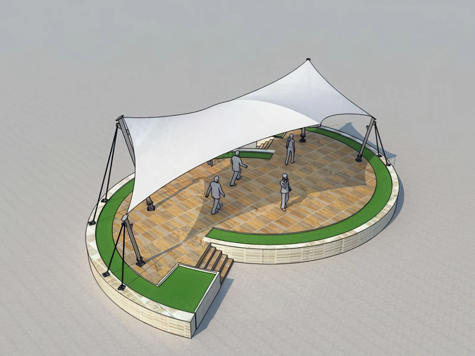 Теневые навесы проект 154