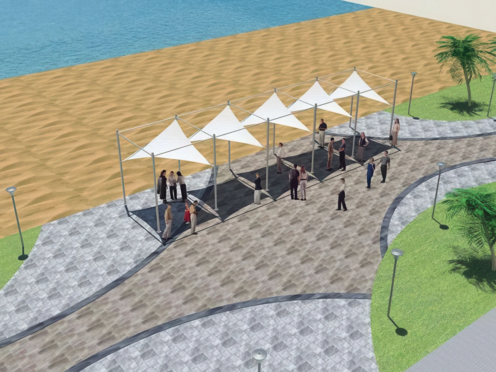 Теневые навесы проект 156