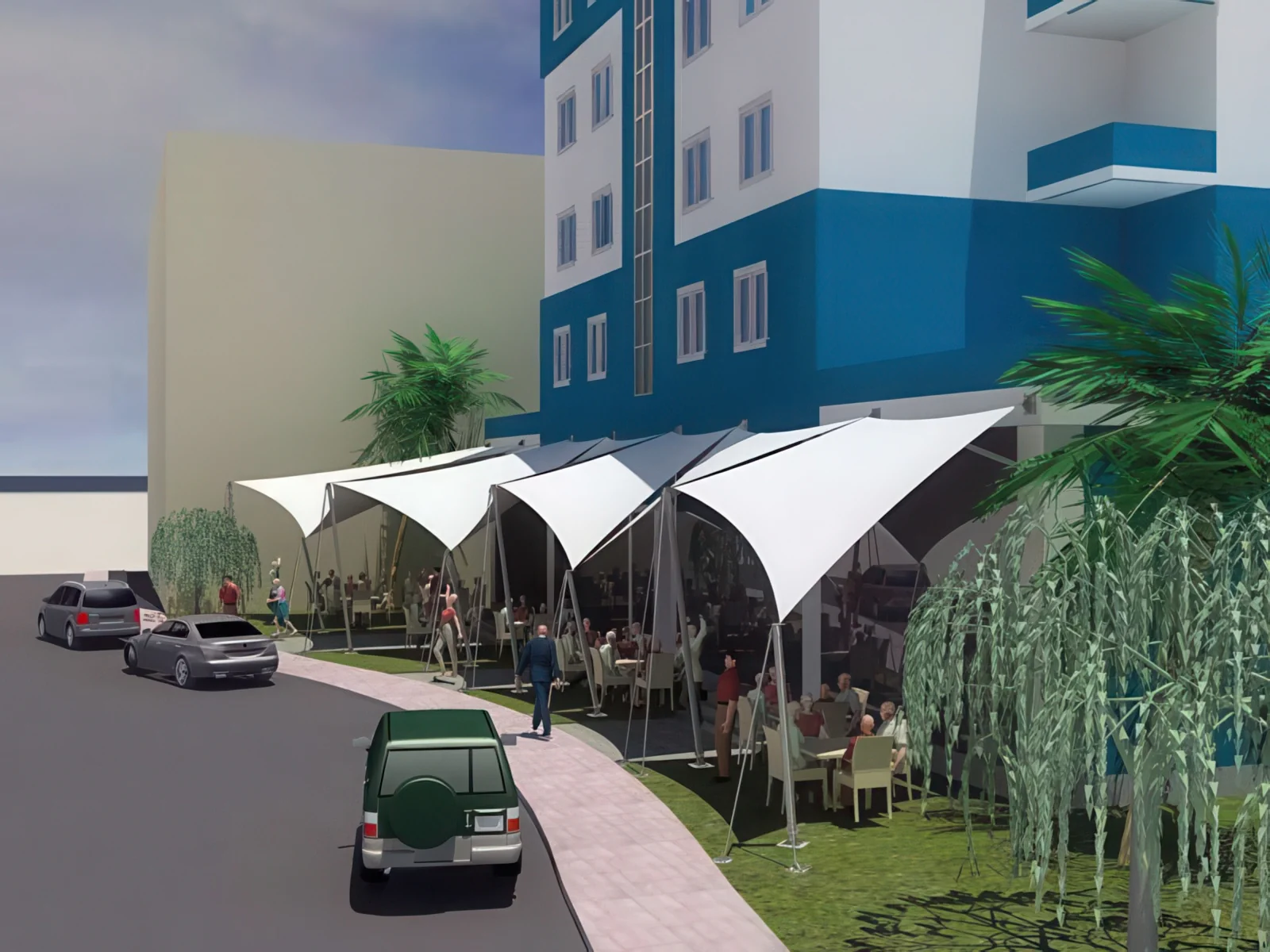 Теневые навесы проект 164