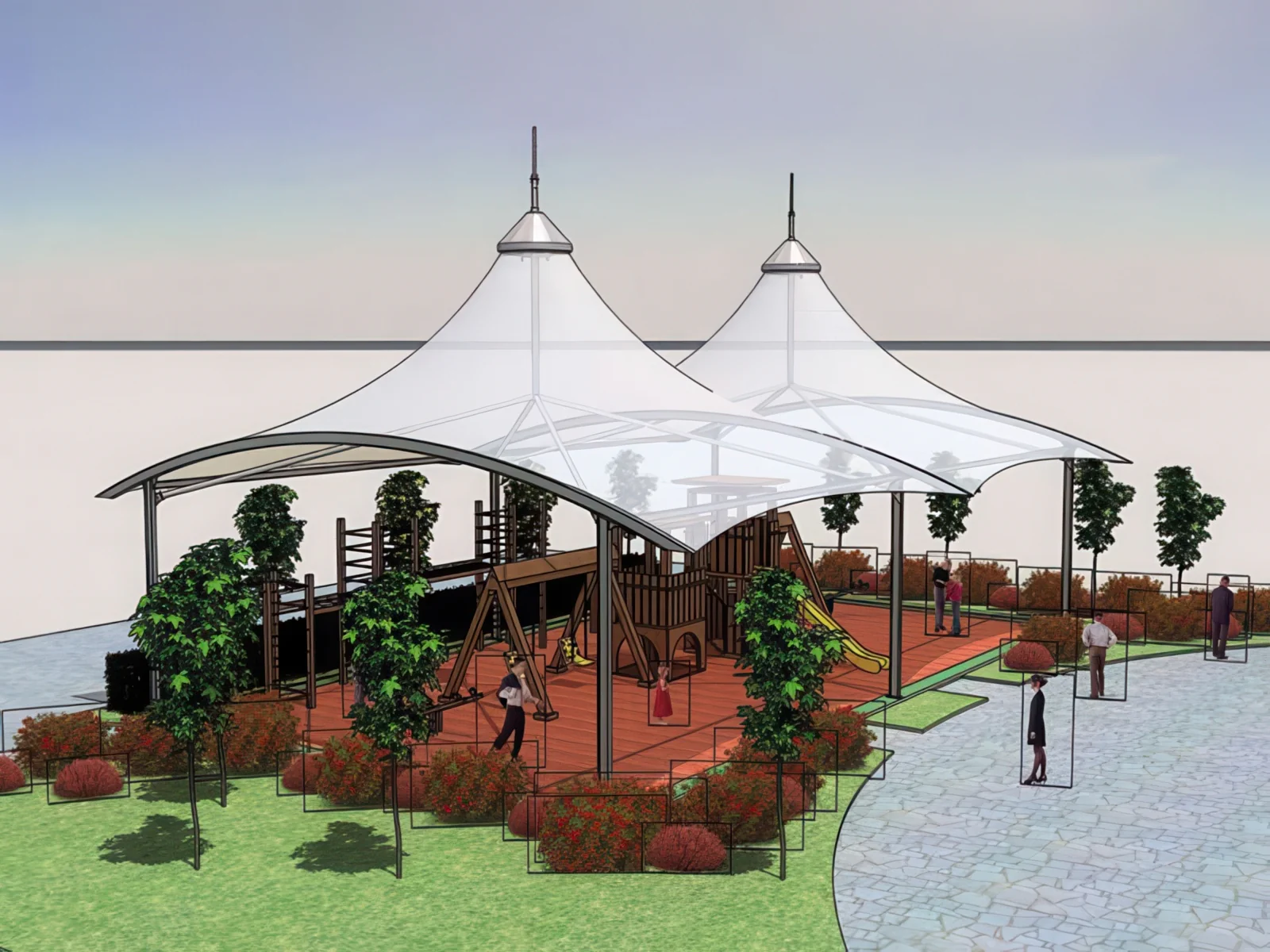 Теневые навесы проект 173