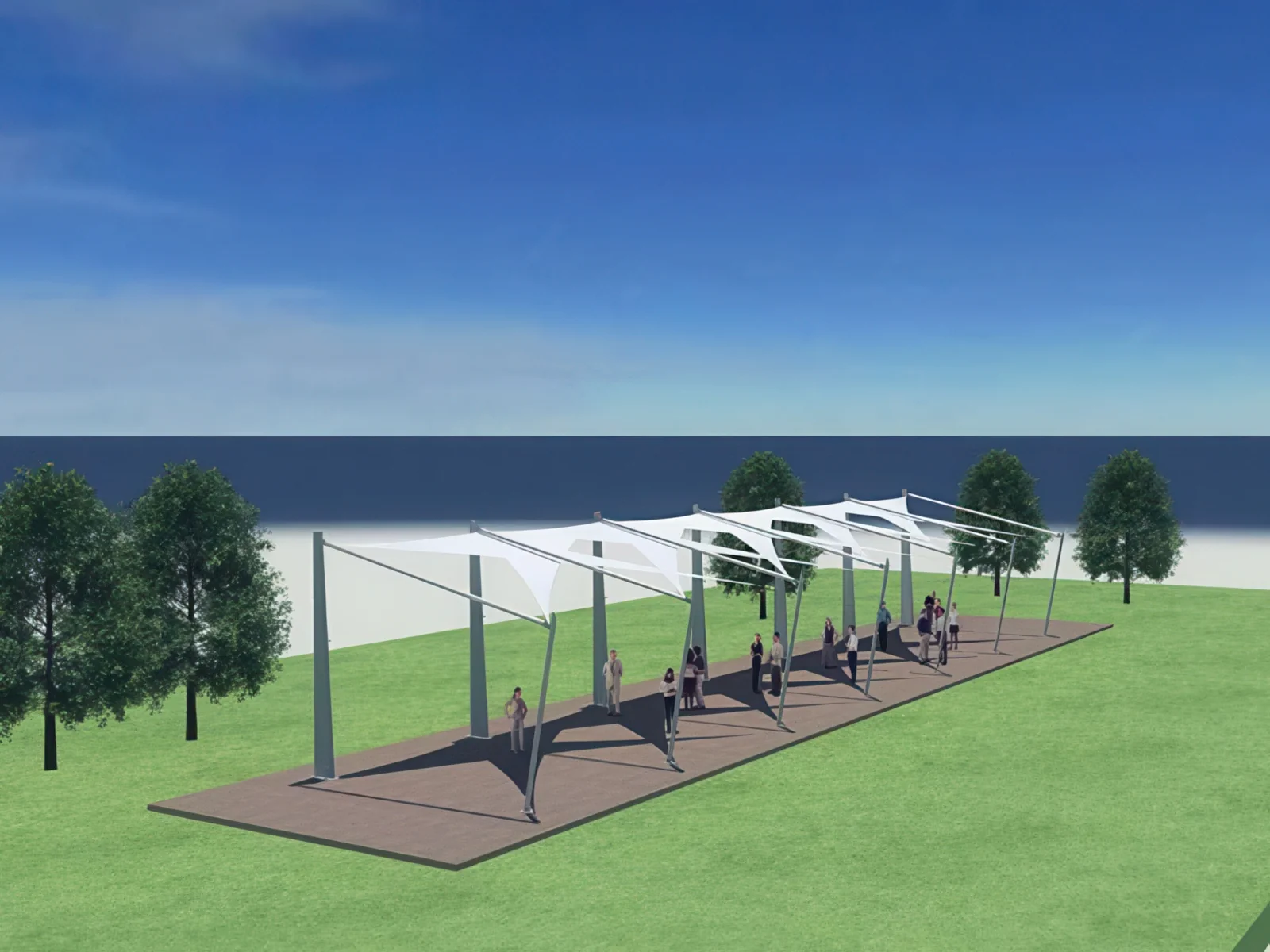 Теневые навесы проект 188