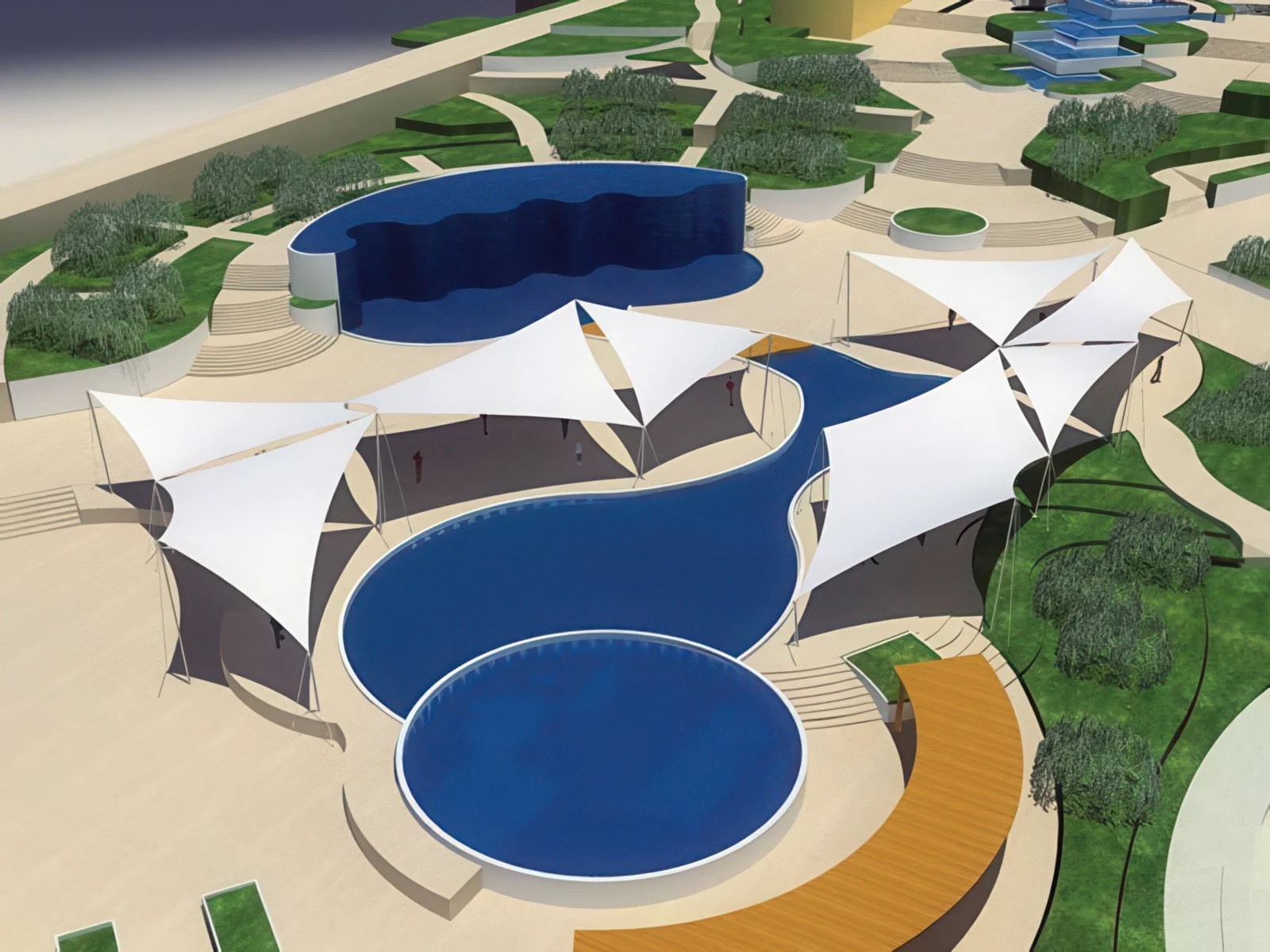 Теневые навесы проект 190