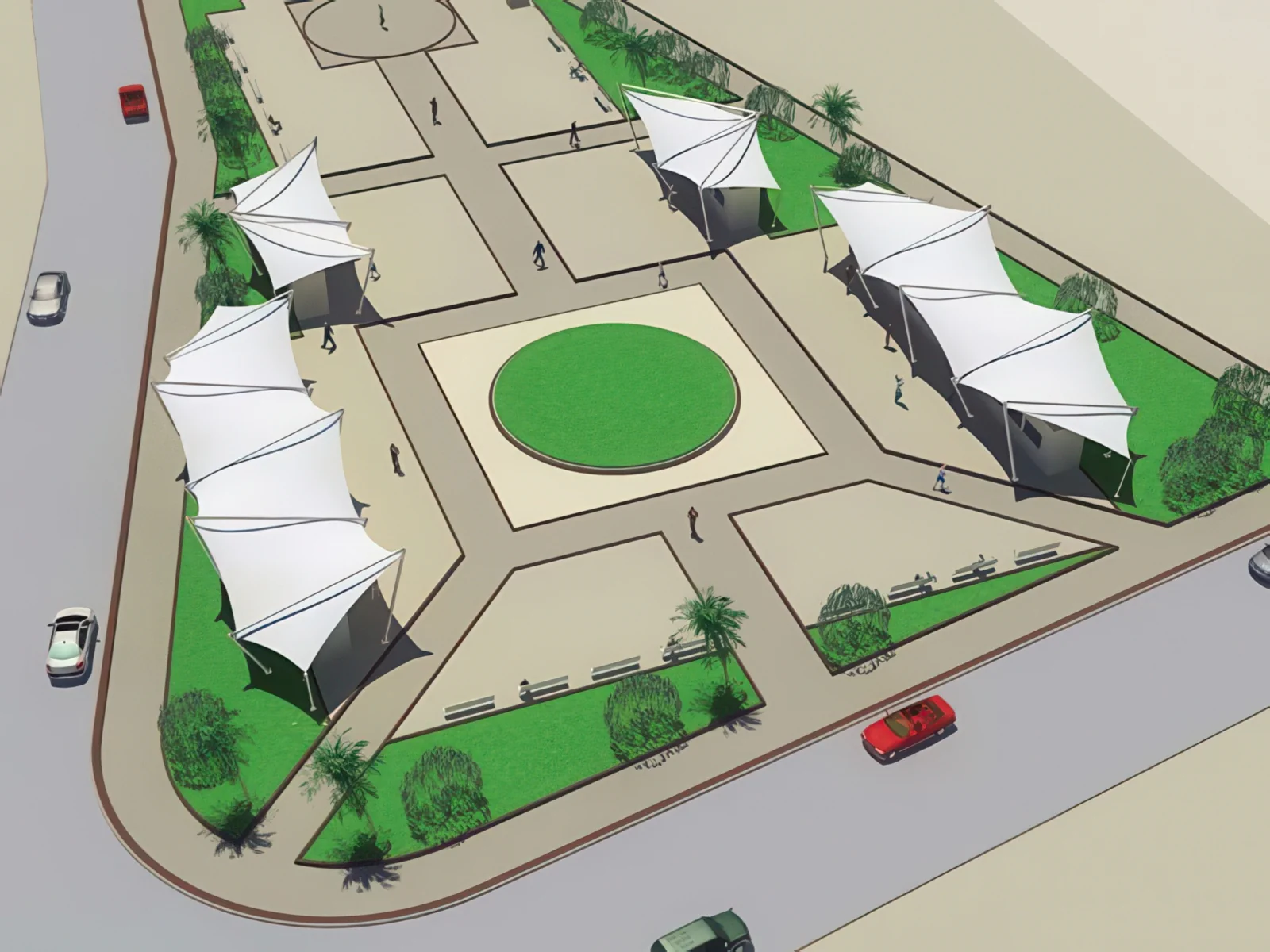 Теневые навесы проект 191