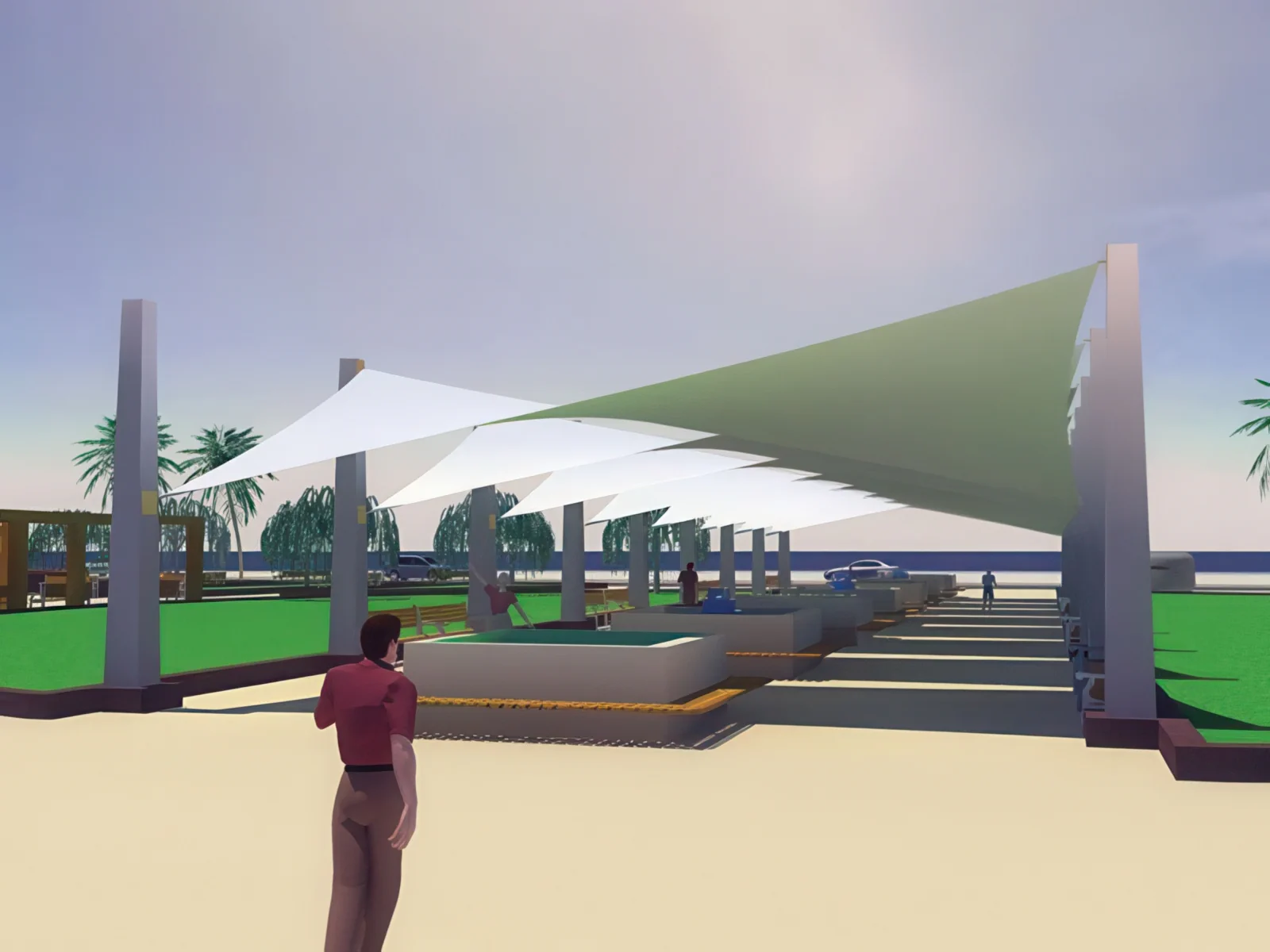 Теневые навесы проект 203